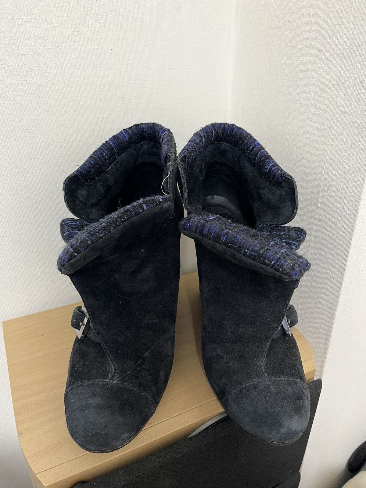 Chanel × Isabel Marant × Isabel Marant Etoile Chanel Suede Tweed Anke Boots Size US 10 / IT 40 - 5 Thumbnail