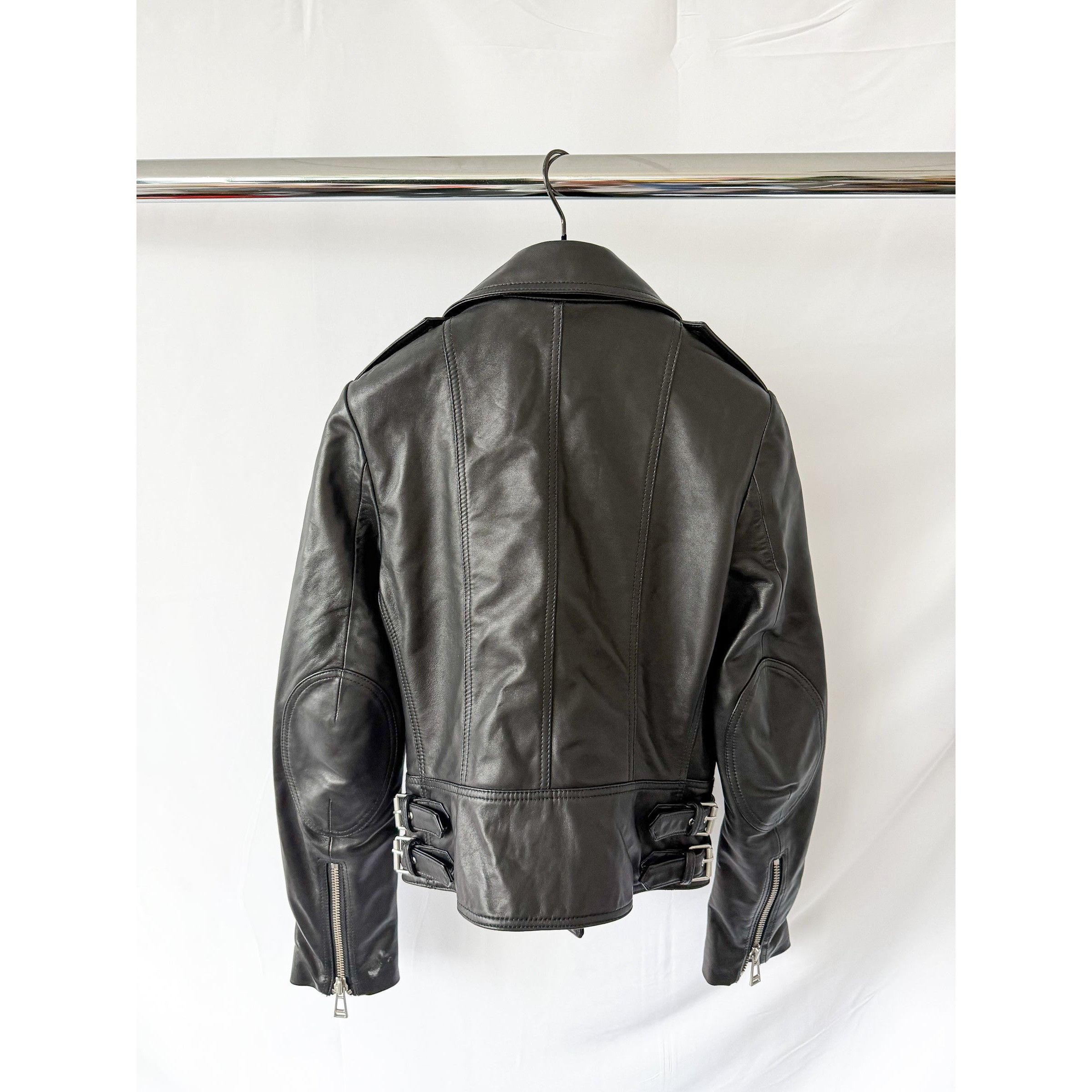 Belstaff Belstaff Black Leather Marianne Biker Jacket Size S / US 4 / IT 40 - 8 Thumbnail