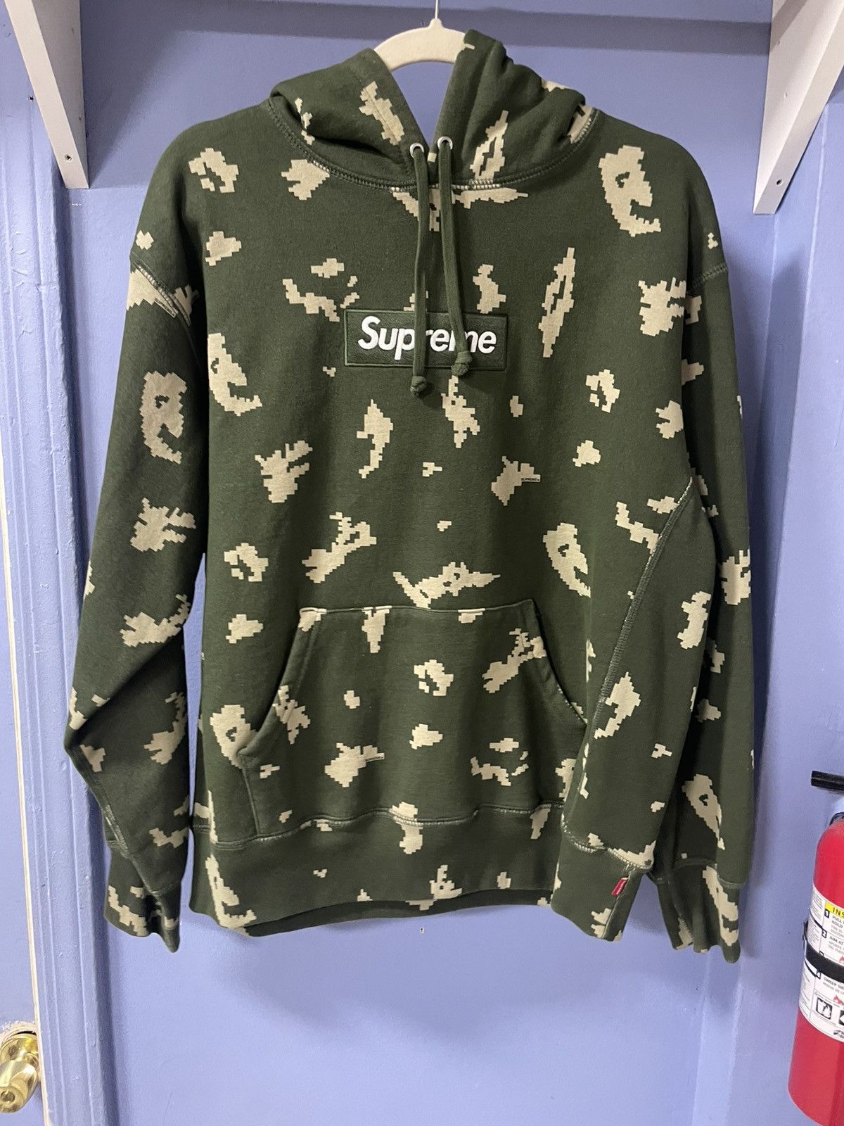 Supreme Supreme small box hoodie real tree snow camo white ss24