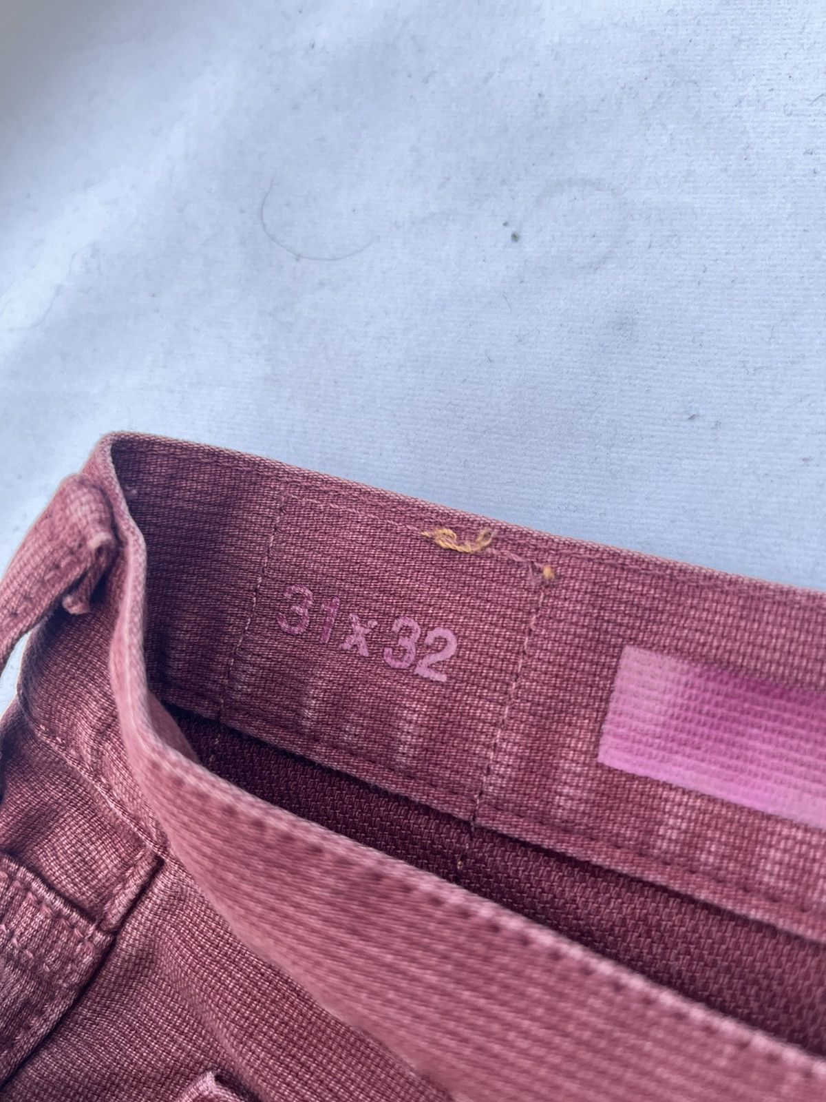 Gap GAP DENIM 1969 Burgundy Slim Jeans Y2K Style Vtg Size US 31 - 6 Thumbnail