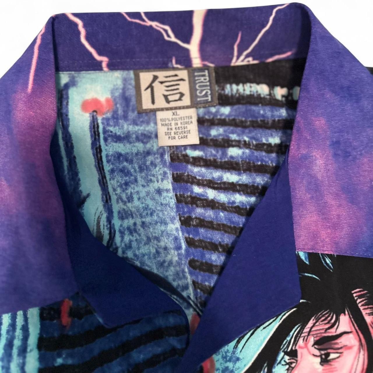 Other Trust Samurai Anime Graphic Button-Up Shirt (Size XL) Size US XL / EU 56 / 4 - 3 Thumbnail