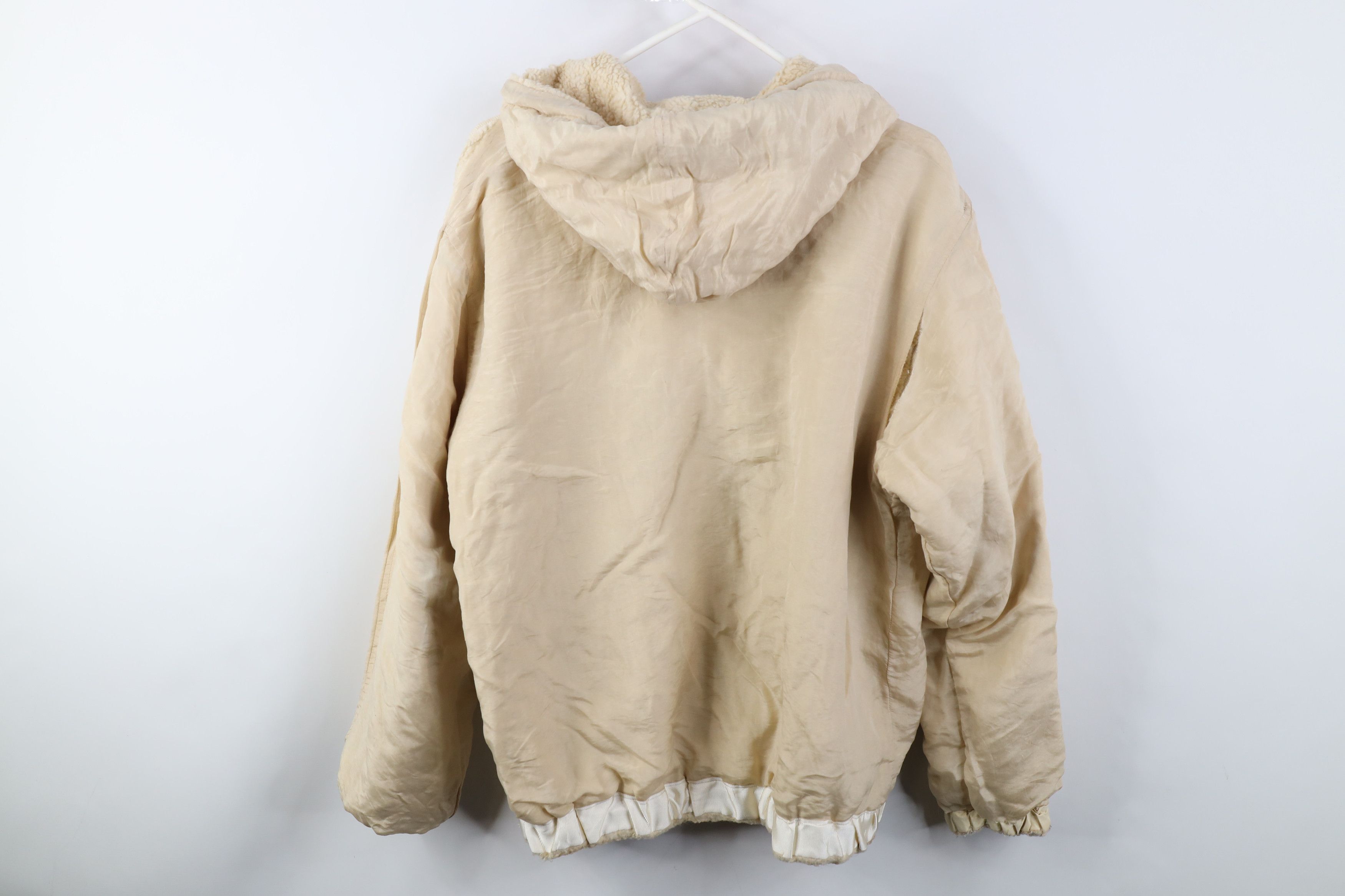 Vintage AS IS Vintage 90s Streetwear Reversible Silk Fleece Hoodie Size M / US 6-8 / IT 42-44 - 9 Thumbnail