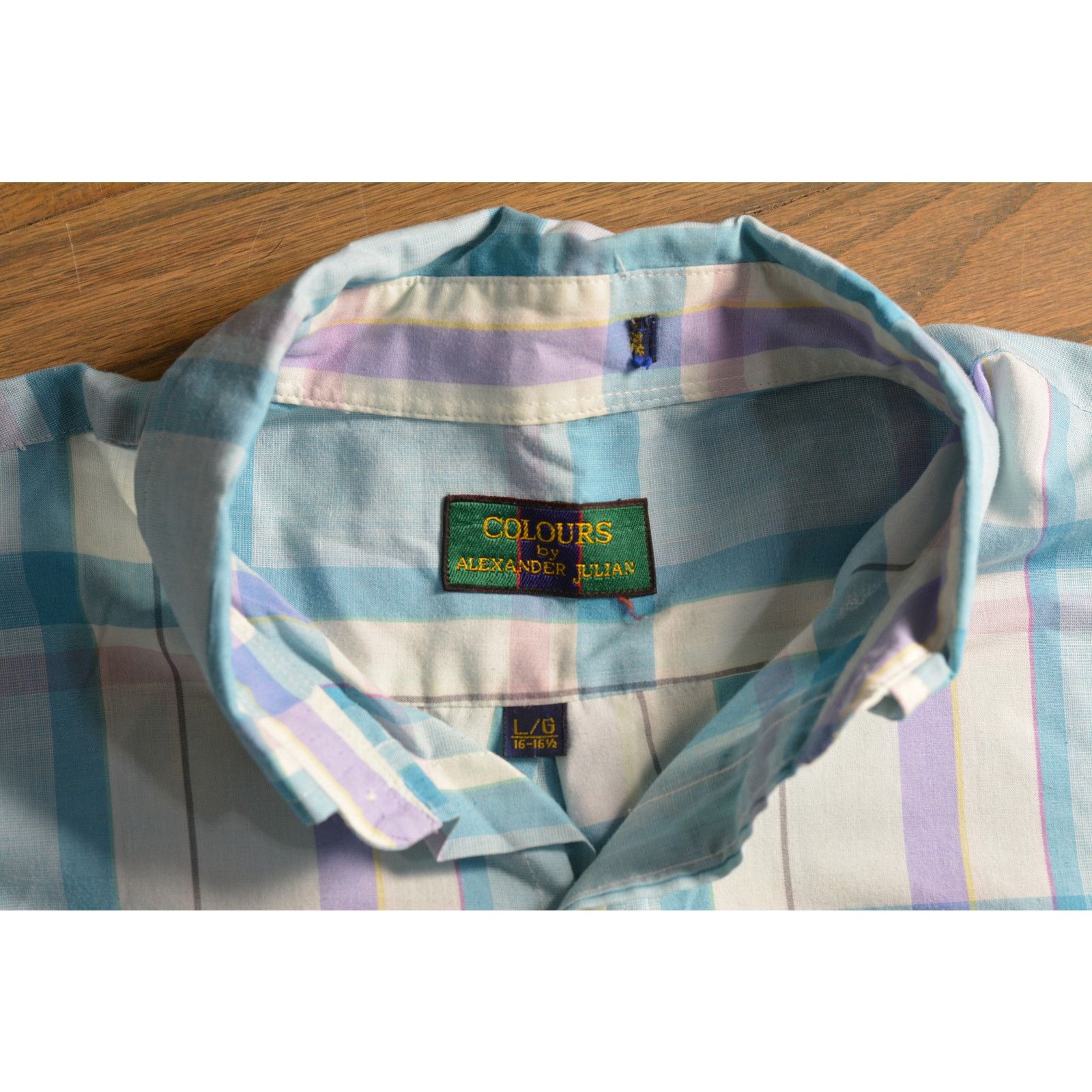 Colours Vintage Colours by Alexander Julian Plaid Shirt - Large Size US L / EU 52-54 / 3 - 2 Thumbnail