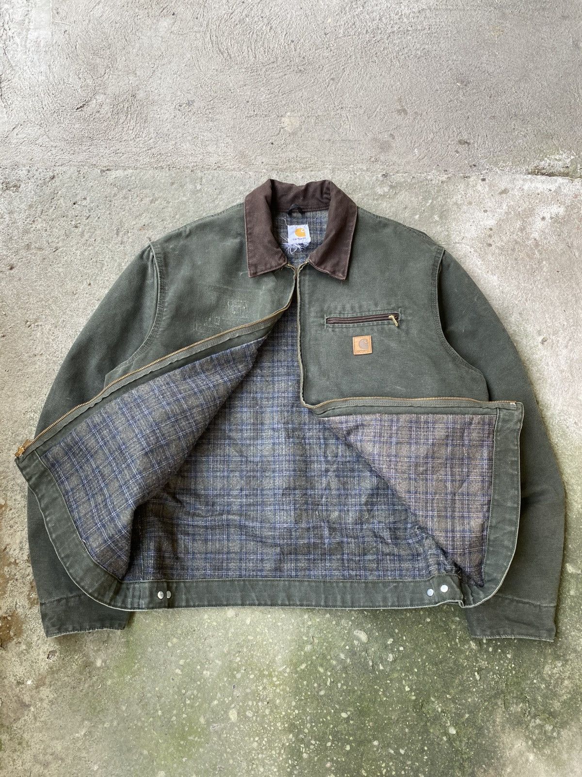 Carhartt The Iconic Carhartt Detroit Jacket J97 MOS green cut tag Size US XL / EU 56 / 4 - 7 Thumbnail
