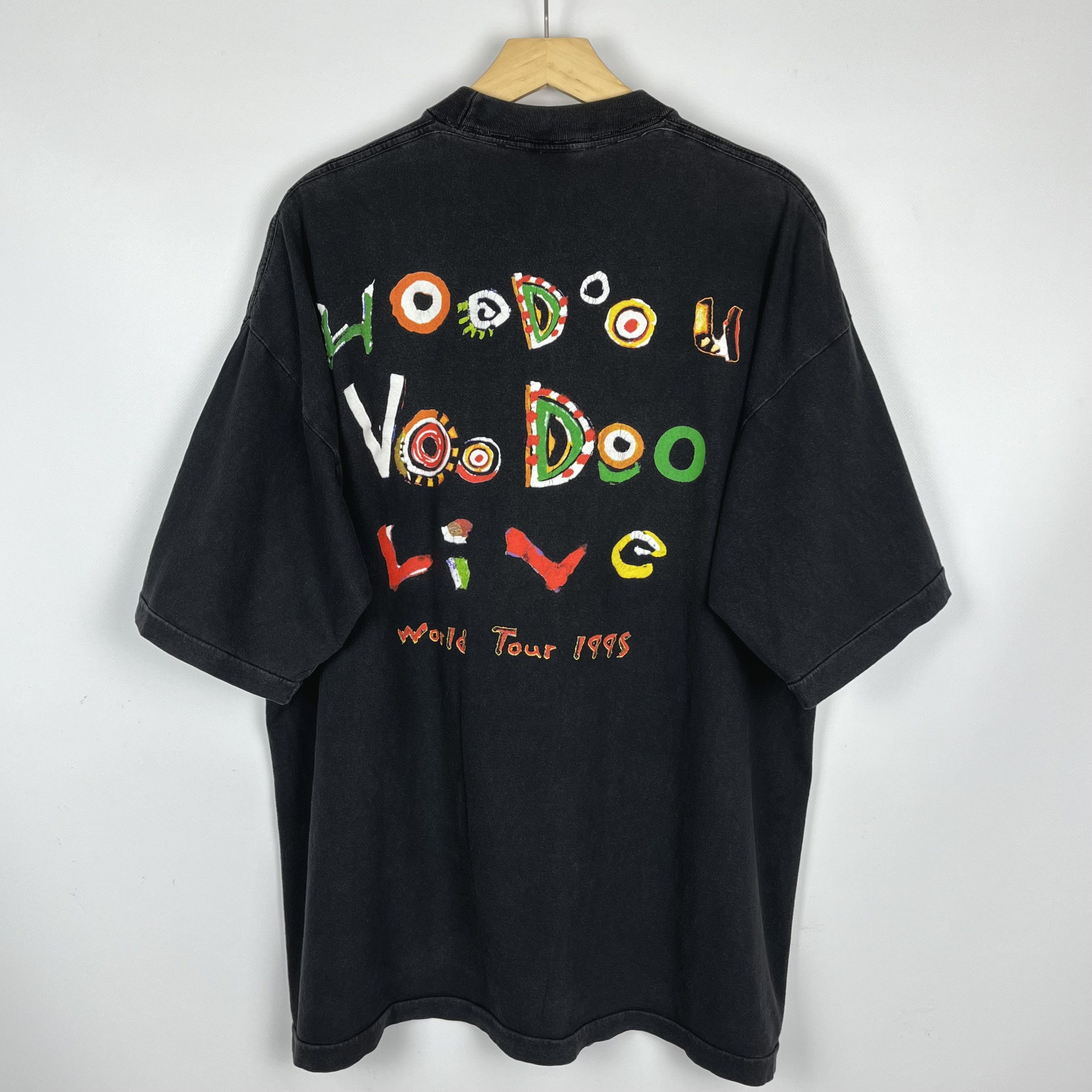 Band Tees Vintage Rolling Stones Voodoo Lounge Tour T Shirt 1995 Size US XL / EU 56 / 4 - 15 Thumbnail
