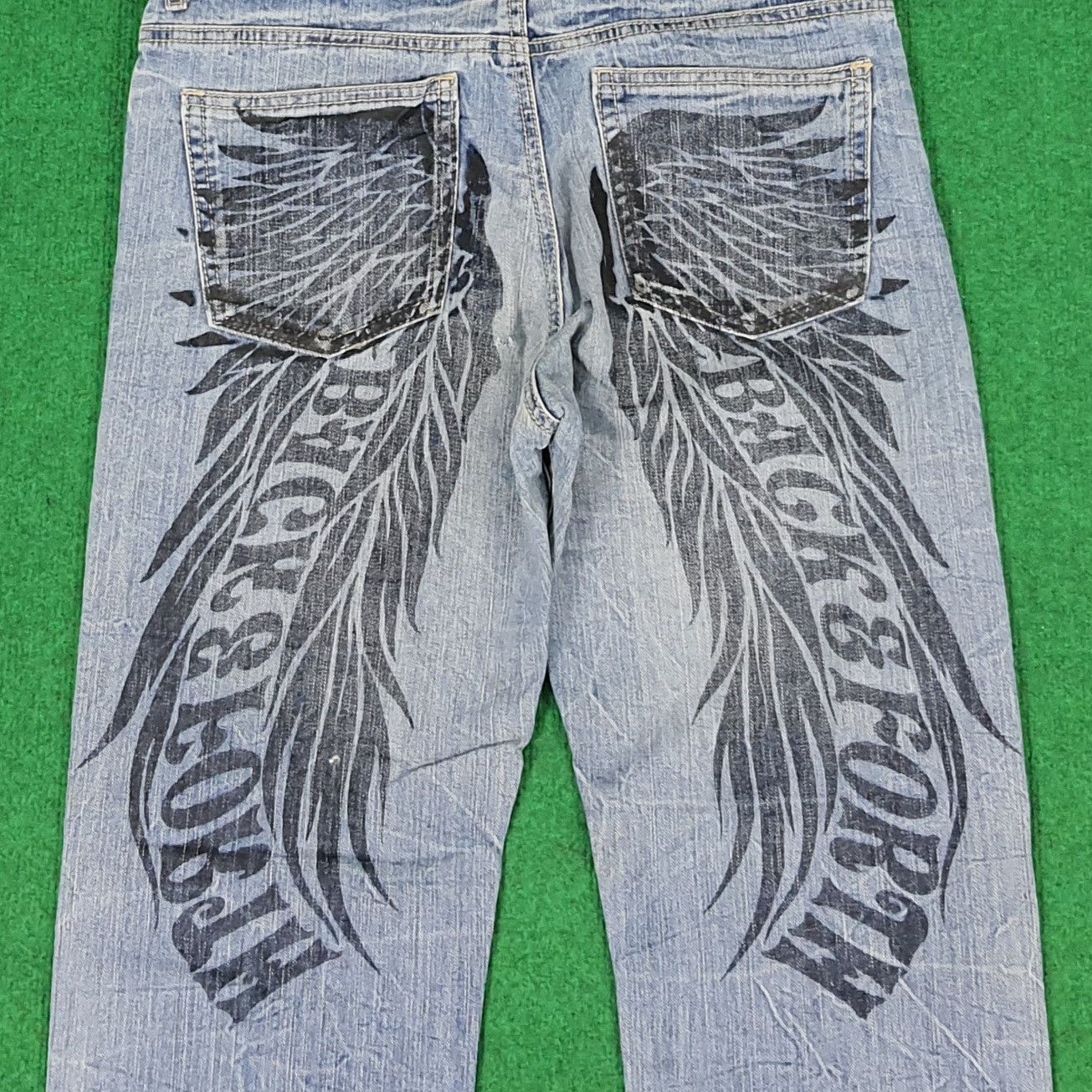 Japanese Brand × Vintage Vintage Back & Forth Wings Print Graphic Japanese Brand Jean Size US 31 - 2 Thumbnail