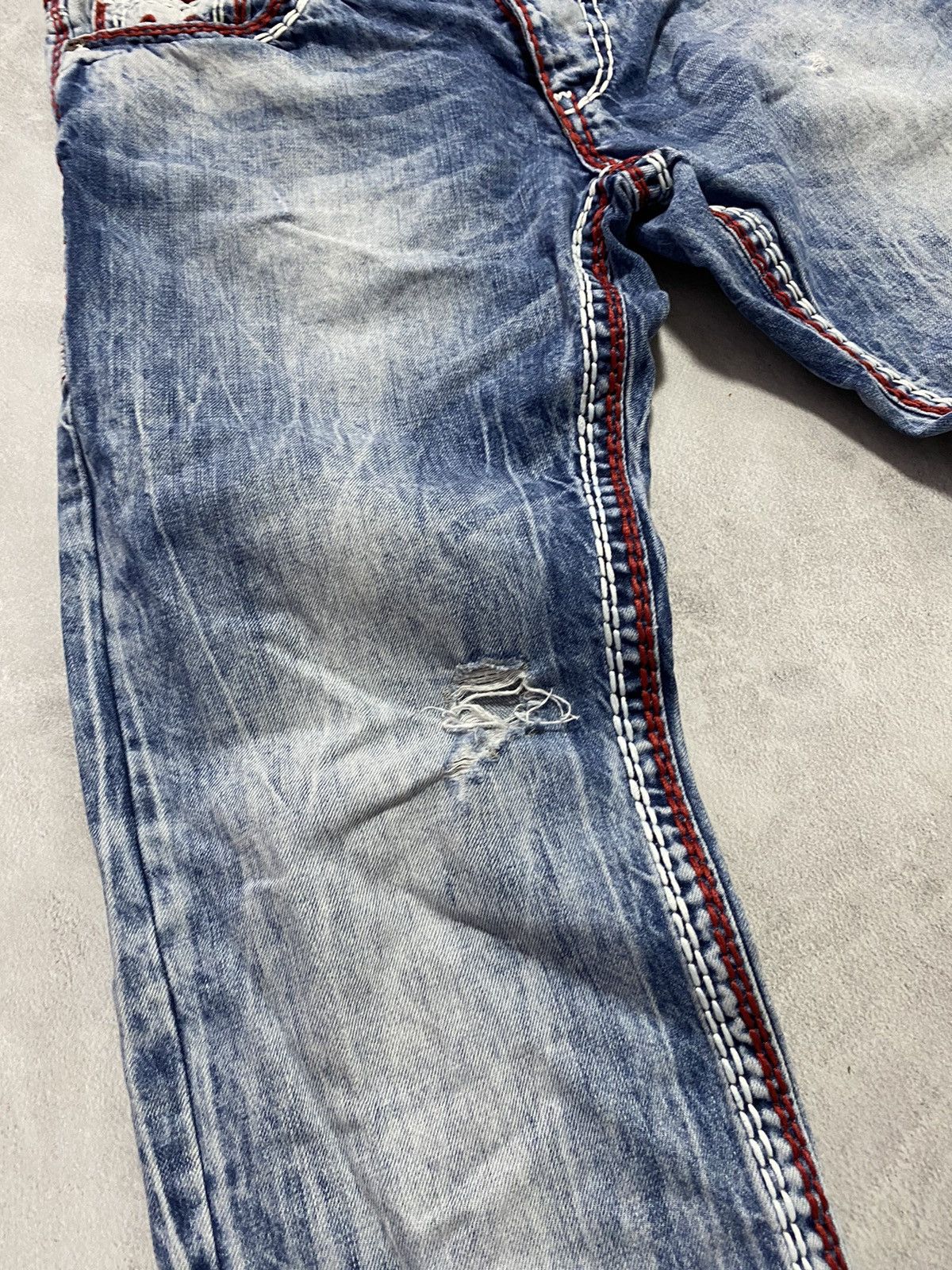 Japanese Brand 👖Vintage Japanase Jeans Amica STYLE TRU RELIGION Size US 32 / EU 48 - 4 Thumbnail