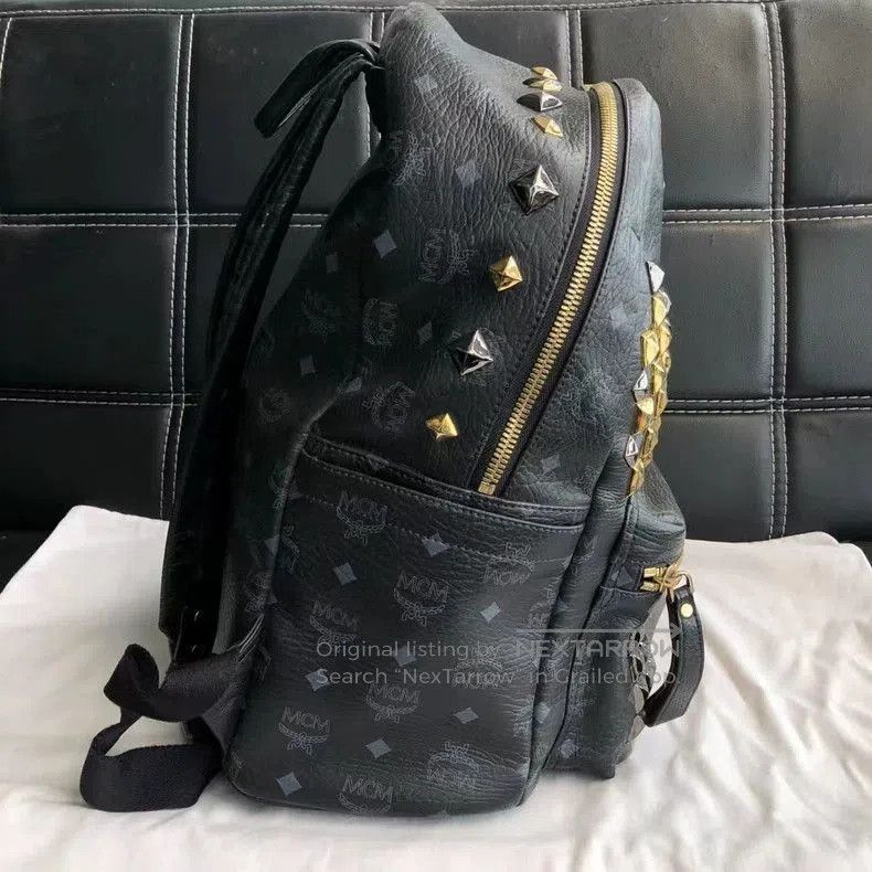 MCM MCM Black Studded Limited Edition Backpack. Size ONE SIZE - 3 Thumbnail