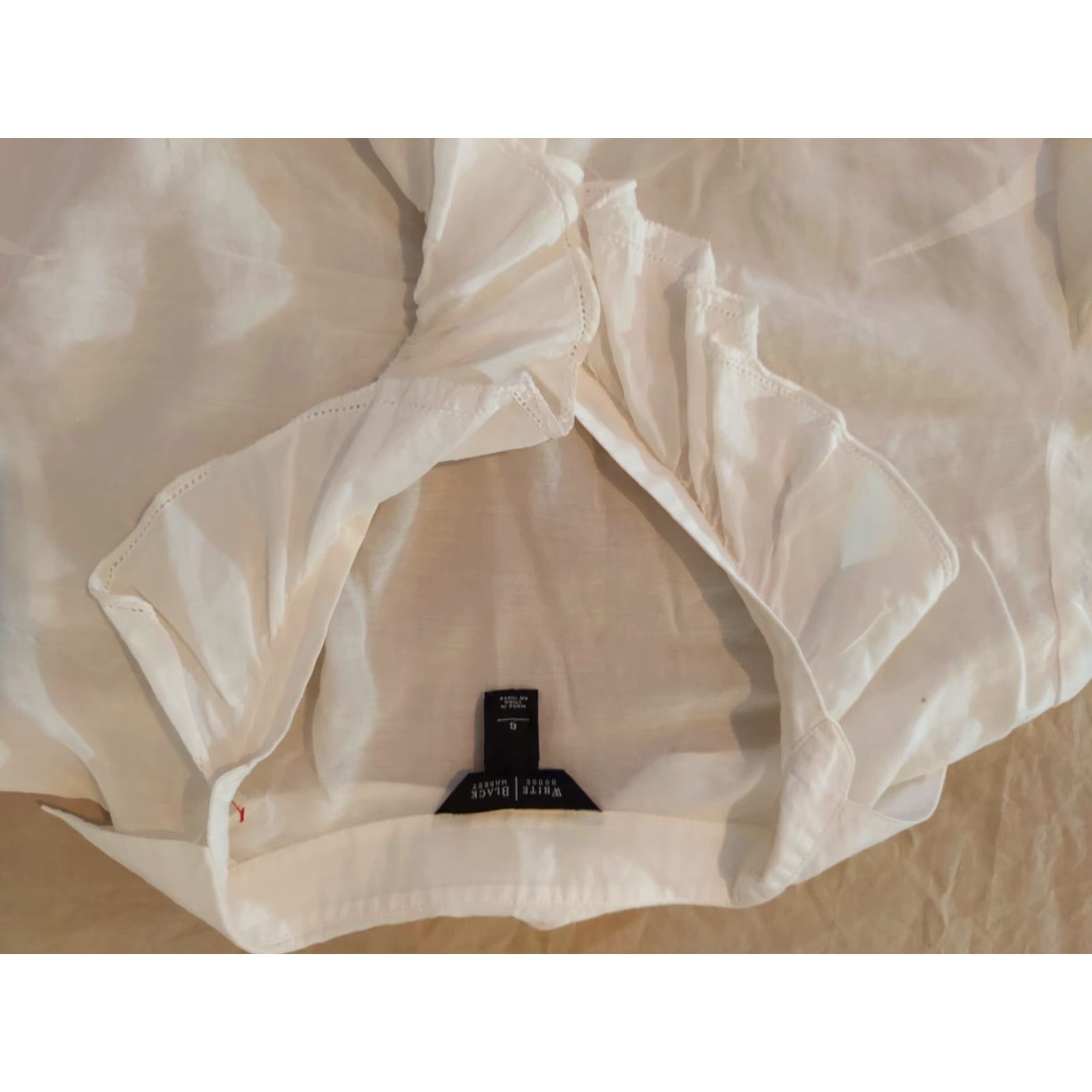 White House Black Market White House Black Market Womens White Shirt 6 Long Sleeve Blouse User: White House Black Market Womens White Shirt 6 Long Sleeve Blouse Size M / US 6-8 / IT 42-44 - 2 Thumbnail