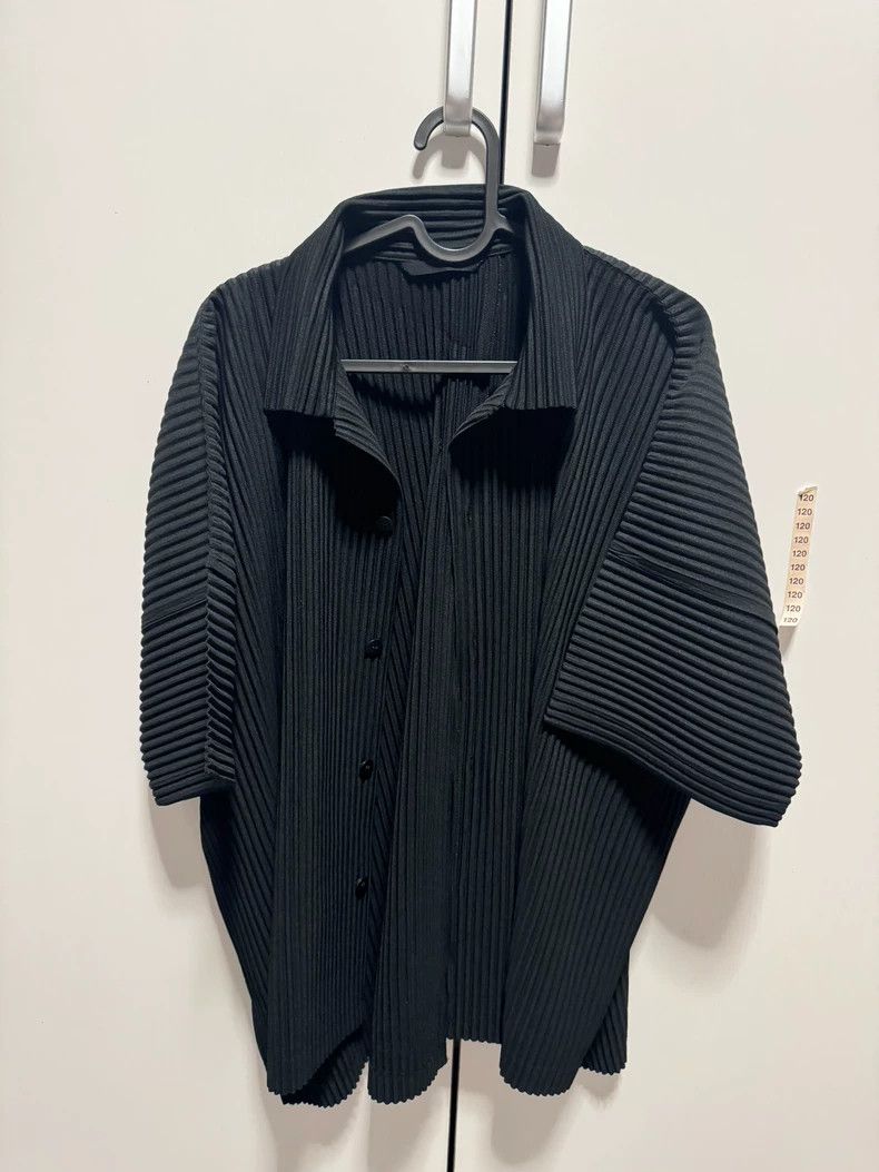 Issey Miyake issey miyake size:2 Black pleated shirt Size US M / EU 48-50 / 2 - 1 Thumbnail