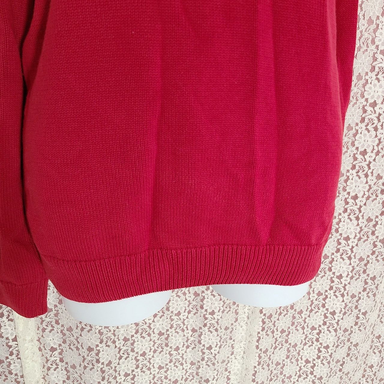 Chaps Vintage 90s chaps red knit sweater size XL Size XL / US 12-14 / IT 48-50 - 6 Thumbnail