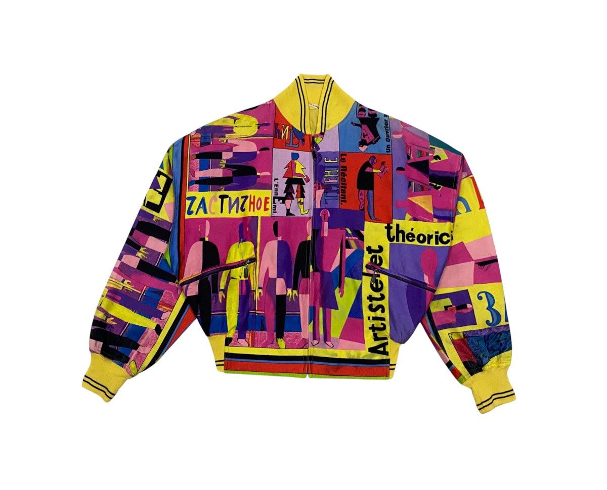 Versace 1992 Gianni Versace “Malevich” Inspired Unisex Bomber Jacket Size XL / US 12-14 / IT 48-50 - 3 Thumbnail