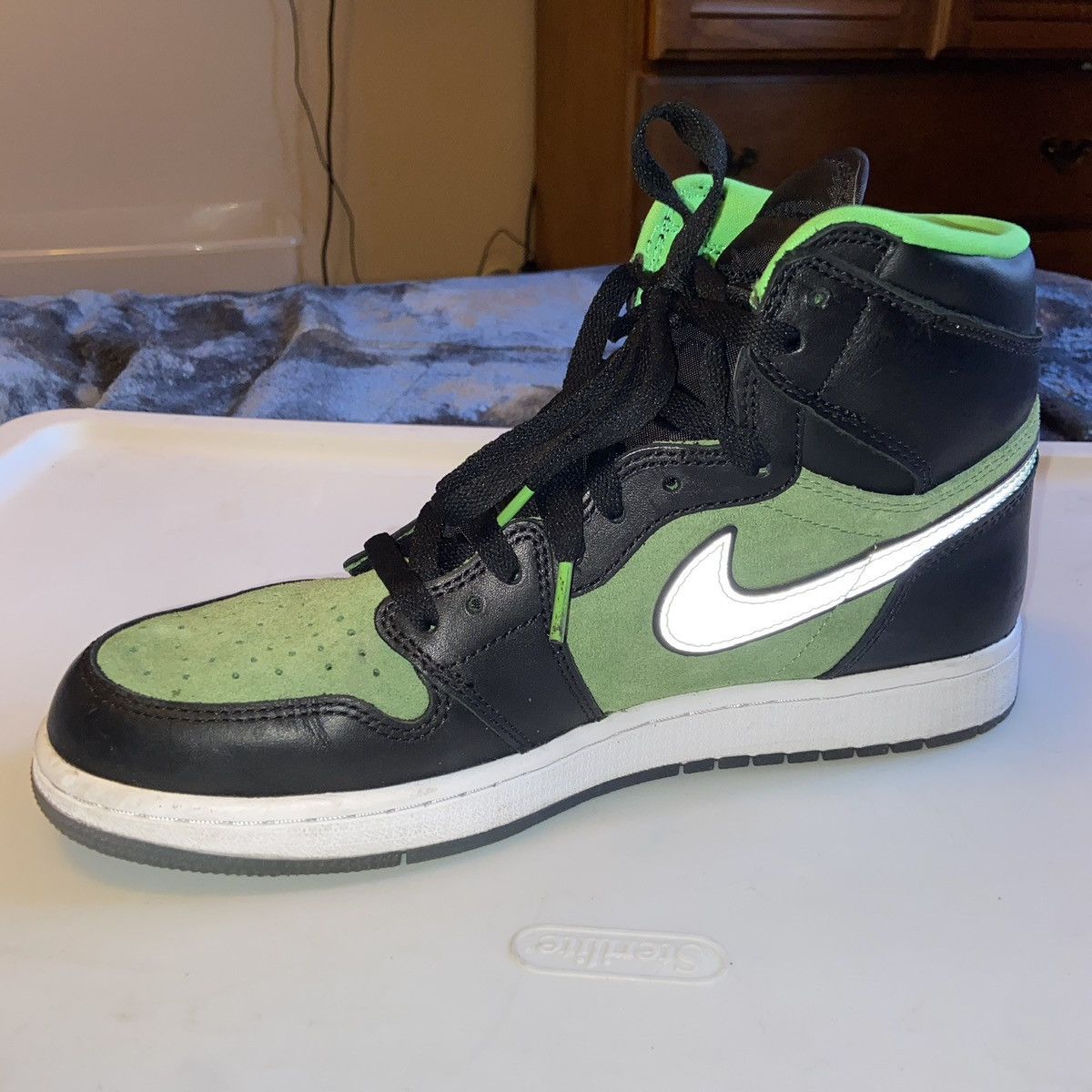 Nike Nike Air Jordan 1 High Zoom Zen Green Size US 10 / EU 43 - 11 Thumbnail