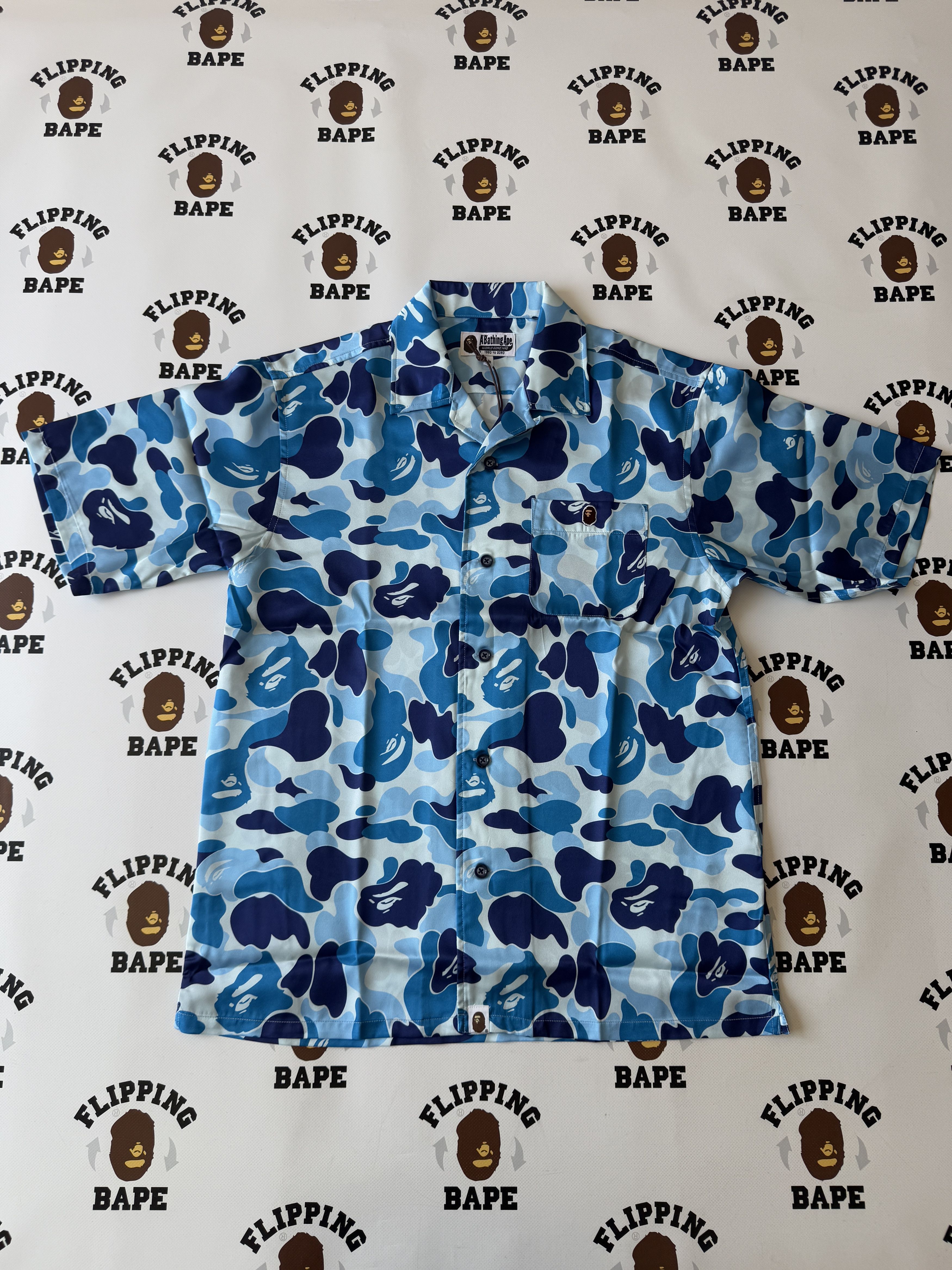 Bape BAPE ABC CAMO OPEN COLLAR SS SHIRTS (SS25) Size US M / EU 48-50 / 2 - 1 Thumbnail