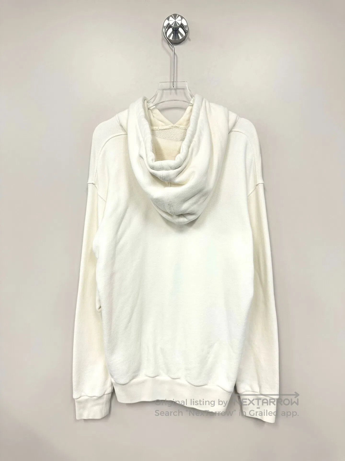Gucci Guicci White Letter Printed Logo Hooded Sweatshirt| Size US XS / EU 42 / 0 - 2 Thumbnail