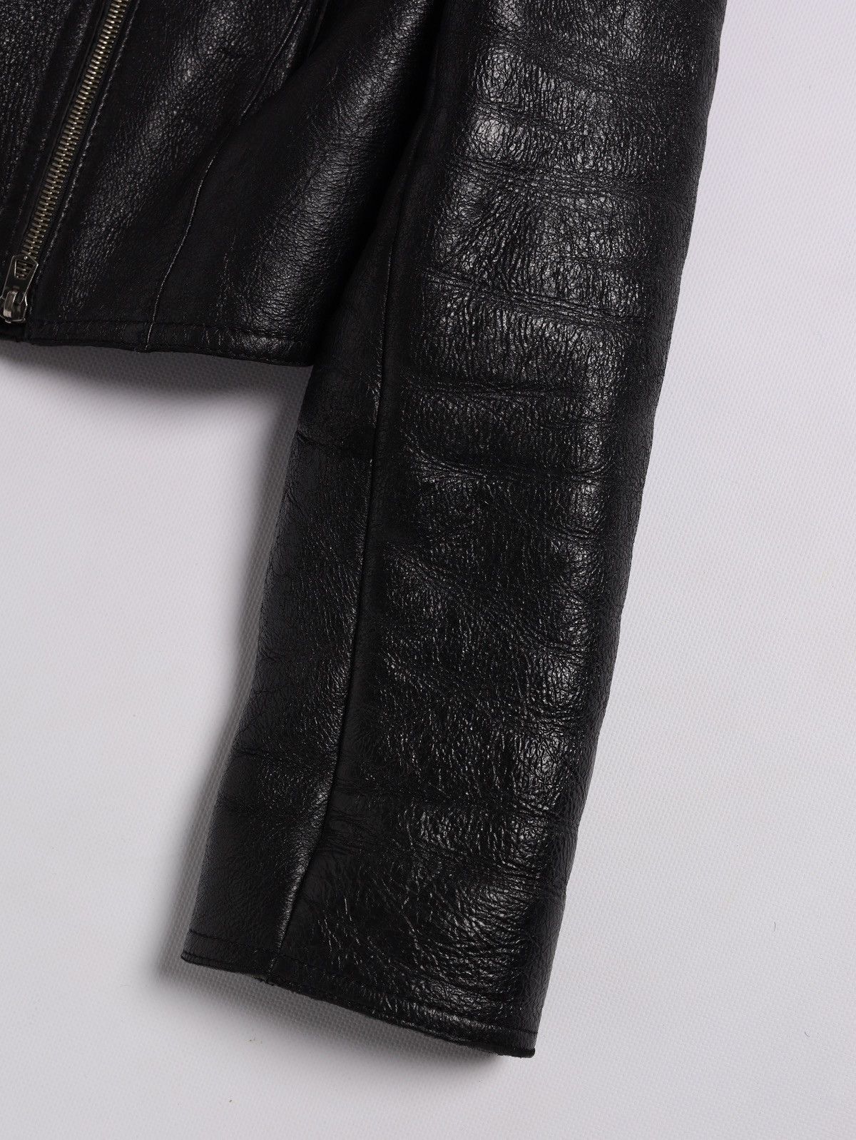 Gianfranco Ferre Gianfranco Ferre GFF Leather Pelle Shearling Crop Jacket Vin Size M / US 6-8 / IT 42-44 - 5 Thumbnail