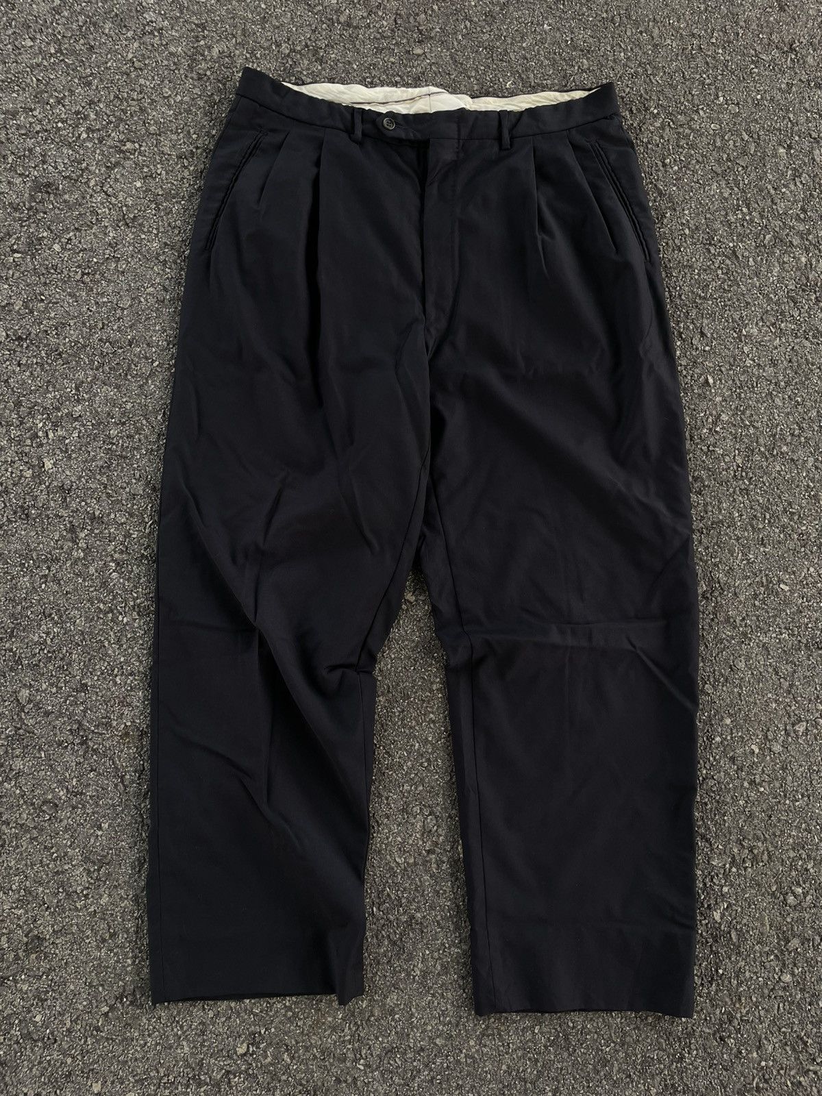 Loro Piana Loro Piana Navy Blue Trousers Size US 34 / EU 50 - 1 Thumbnail