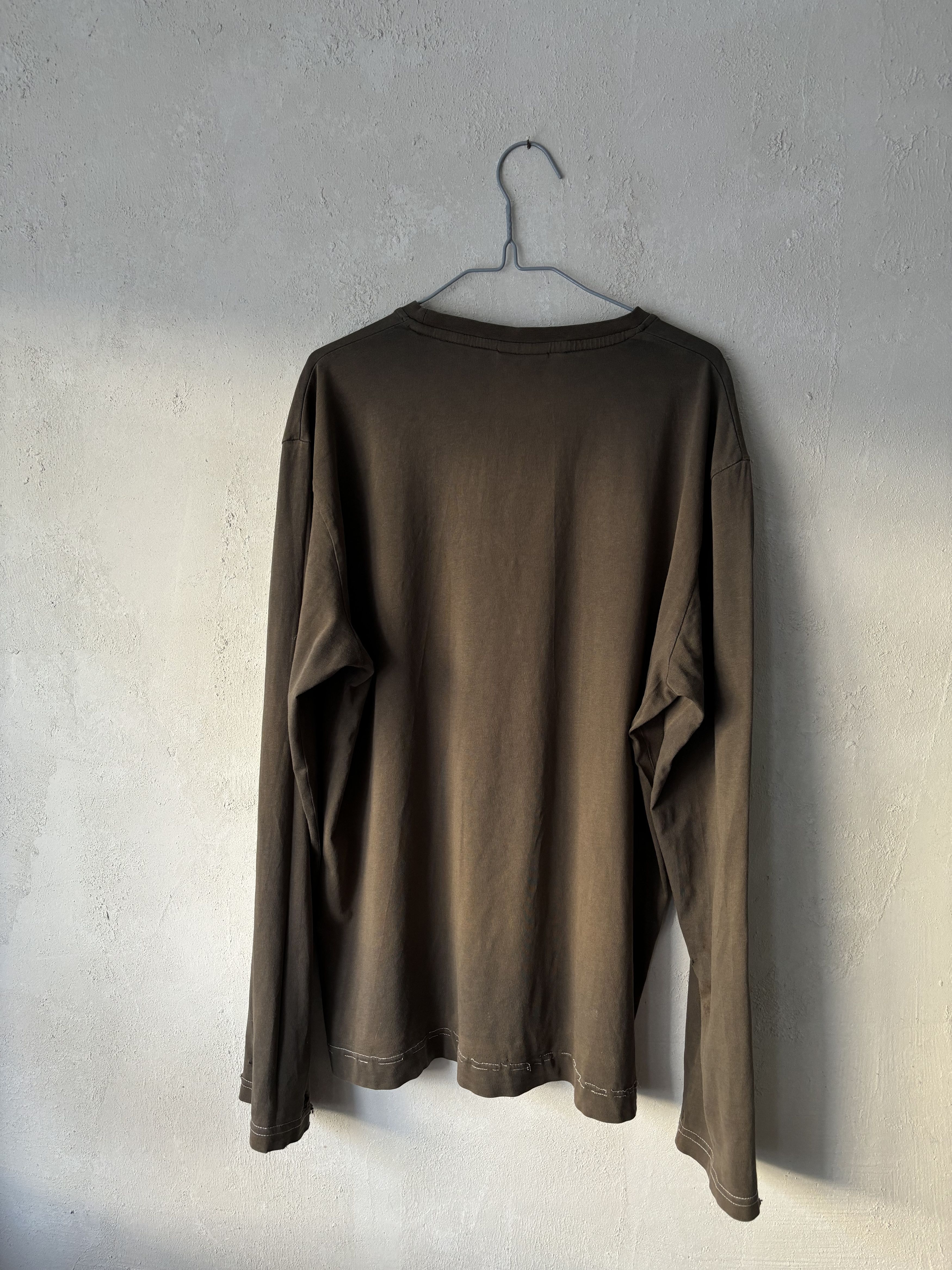 Hysteric Glamour First Among Equals Floral Brown Distressed Longsleeve Size US L / EU 52-54 / 3 - 2 Thumbnail