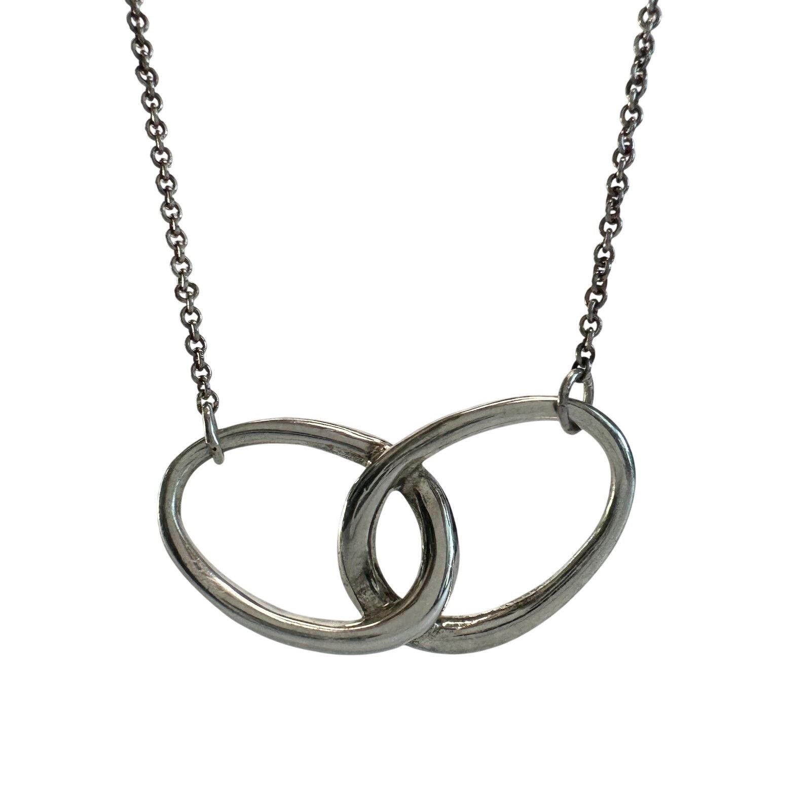 Tiffany & Co. Tiffany and Co Elsa Peretti Large Double Loop Necklace 15" Size ONE SIZE - 9 Thumbnail