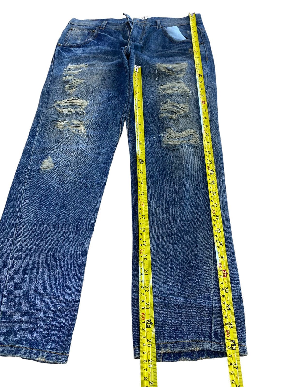 Antigua Antigua Brand Distressed Faded Style Straight Cut Jeans Size US 32 / EU 48 - 7 Thumbnail