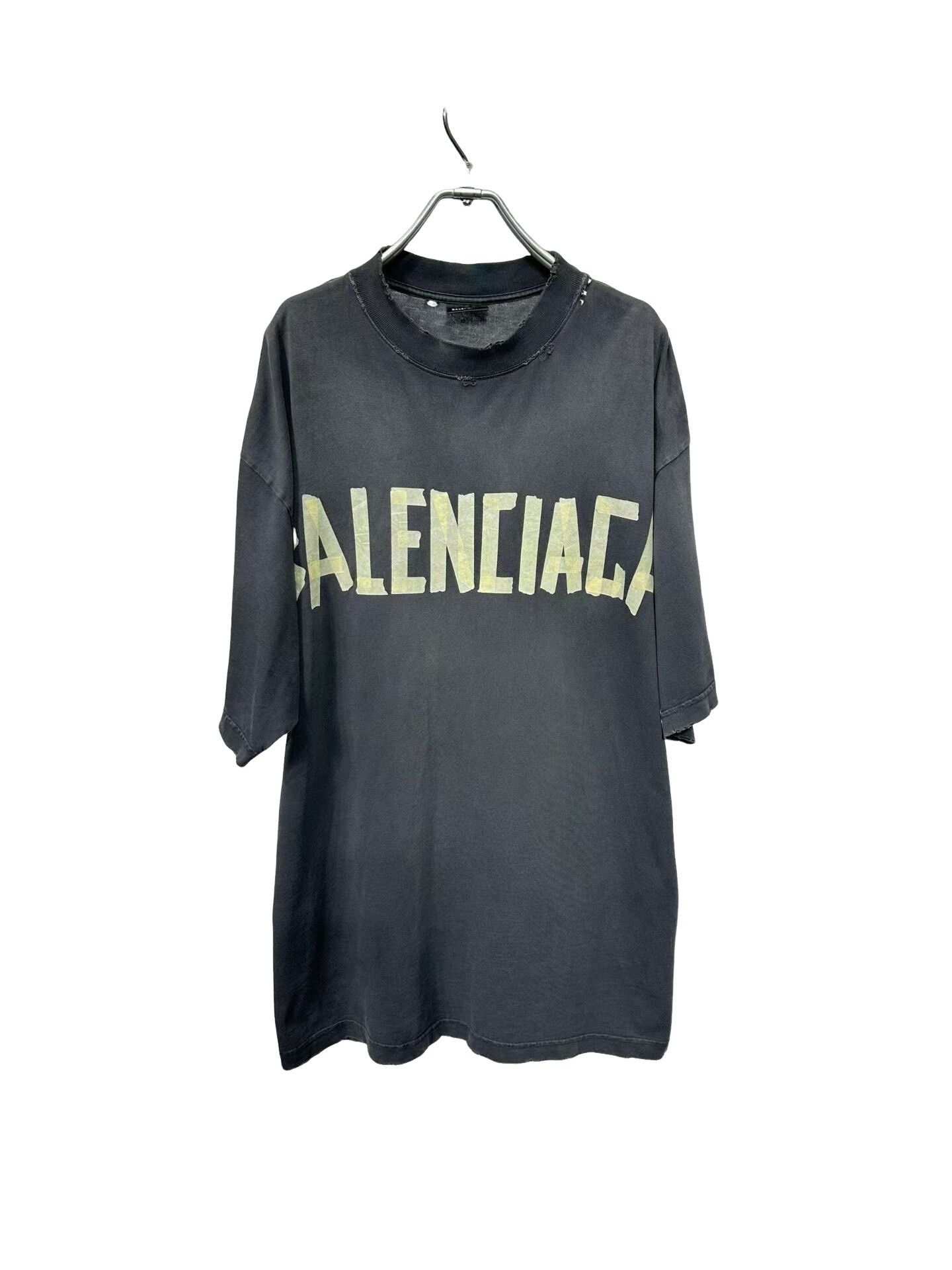 Balenciaga Balenciaga Yellow Tape Logo T-Shirt Size S Size US S / EU 44-46 / 1 - 1 Thumbnail