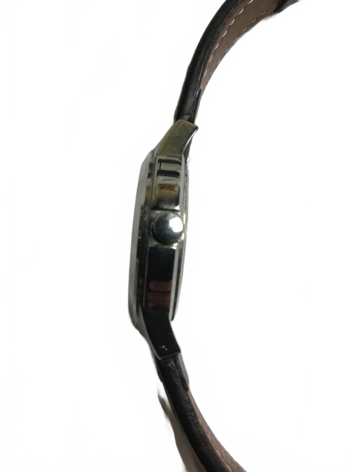 Timex Timex Men's Black Leather Strap Wristwatch with Date Display Size ONE SIZE - 7 Thumbnail