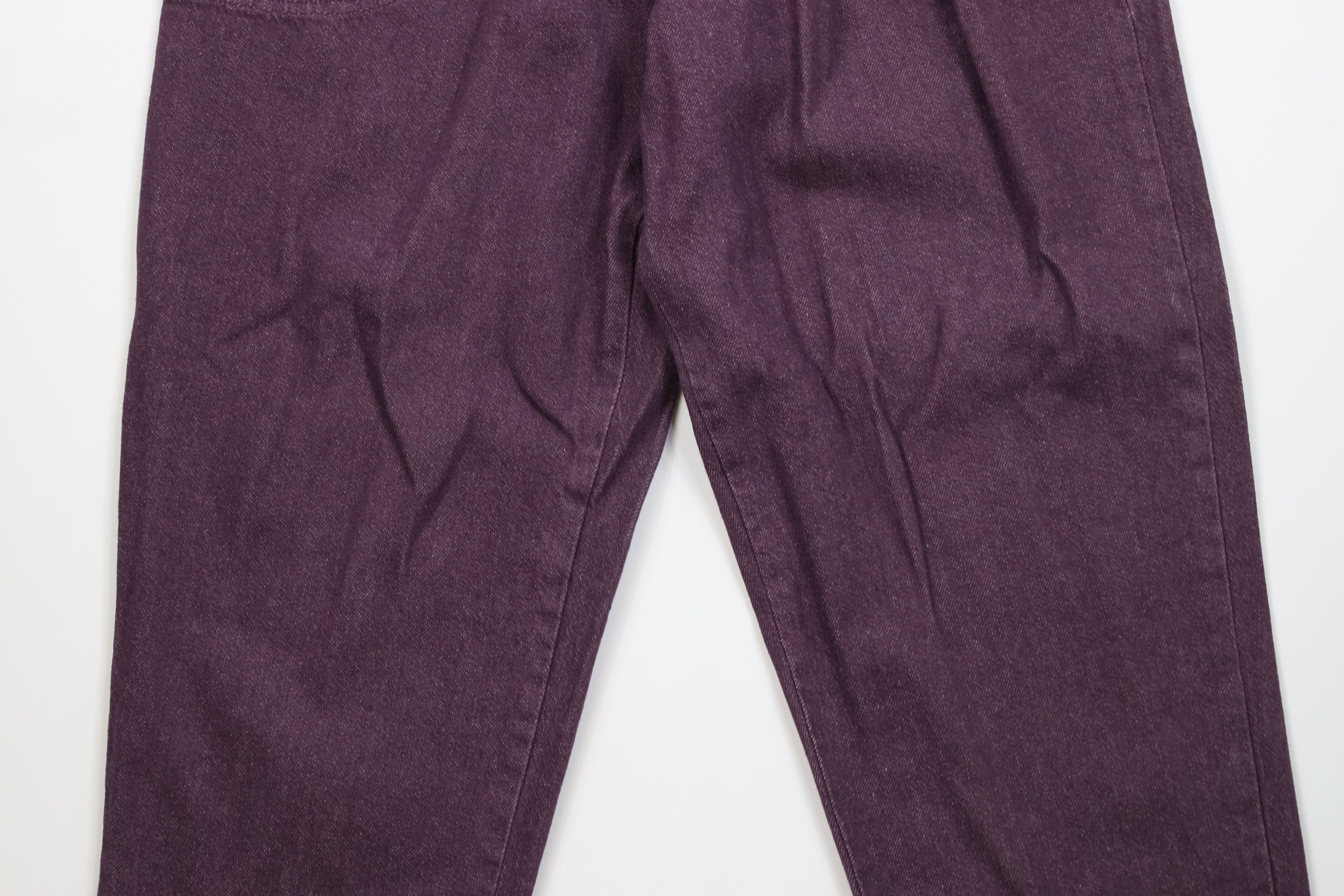 Vintage Deadstock Vintage 90s Streetwear Fit Tapered Jeans Purple Size 40" / US 18 - 3 Thumbnail