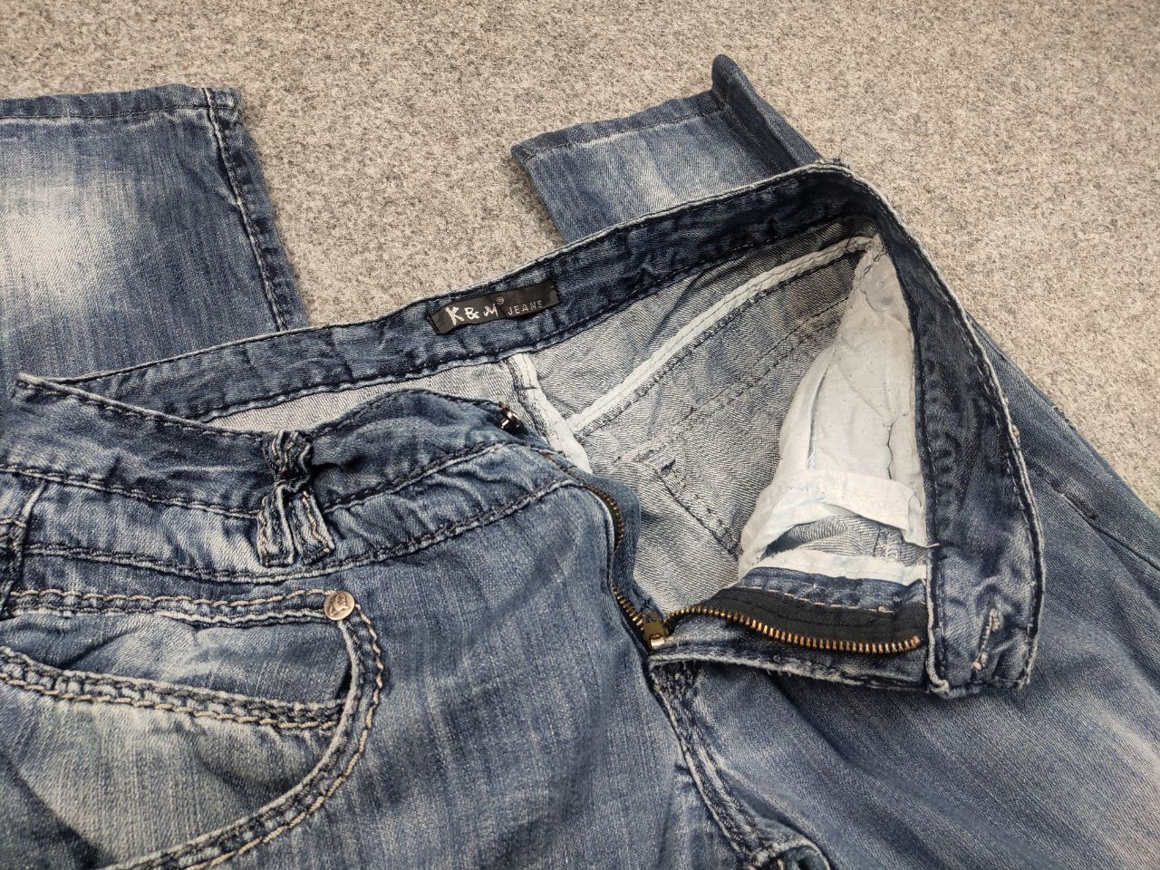 If Six Was Nine Vintage if six was nine style Opium Kosmo Japan baggy Jeans Size US 34 / EU 50 - 14 Thumbnail
