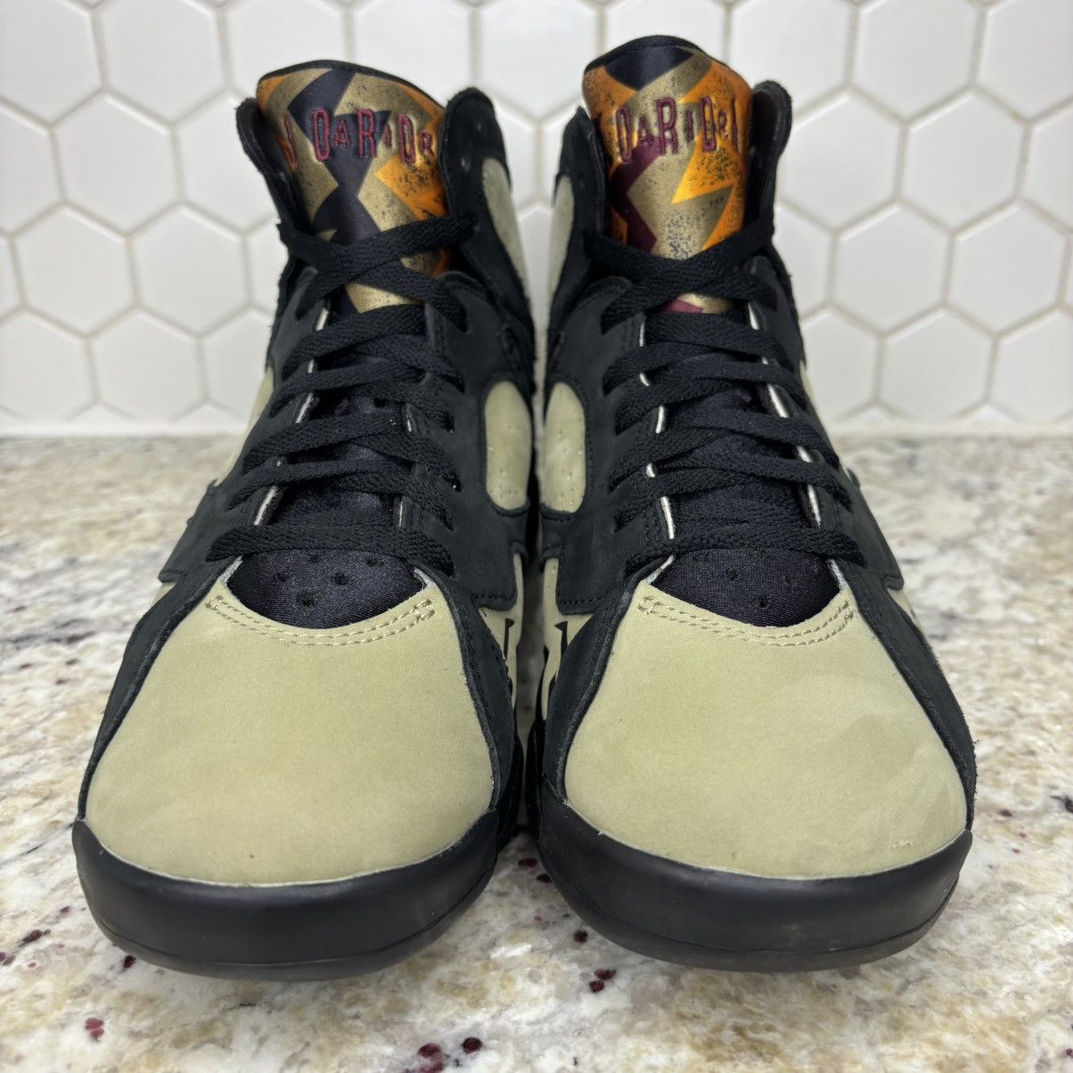 Jordan Brand Size 8.5 -Jordan 7 Black Olive Lightly Worn Ship Fast! Size US 8.5 / EU 41-42 - 3 Thumbnail