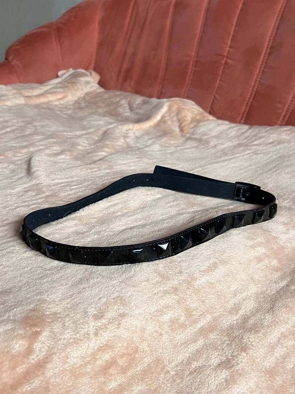 CABANE de ZUCCa × Japanese Brand Vintage Japanese Brand Cabane De Zucca Studded Black Belt Size 36 - 1 Thumbnail