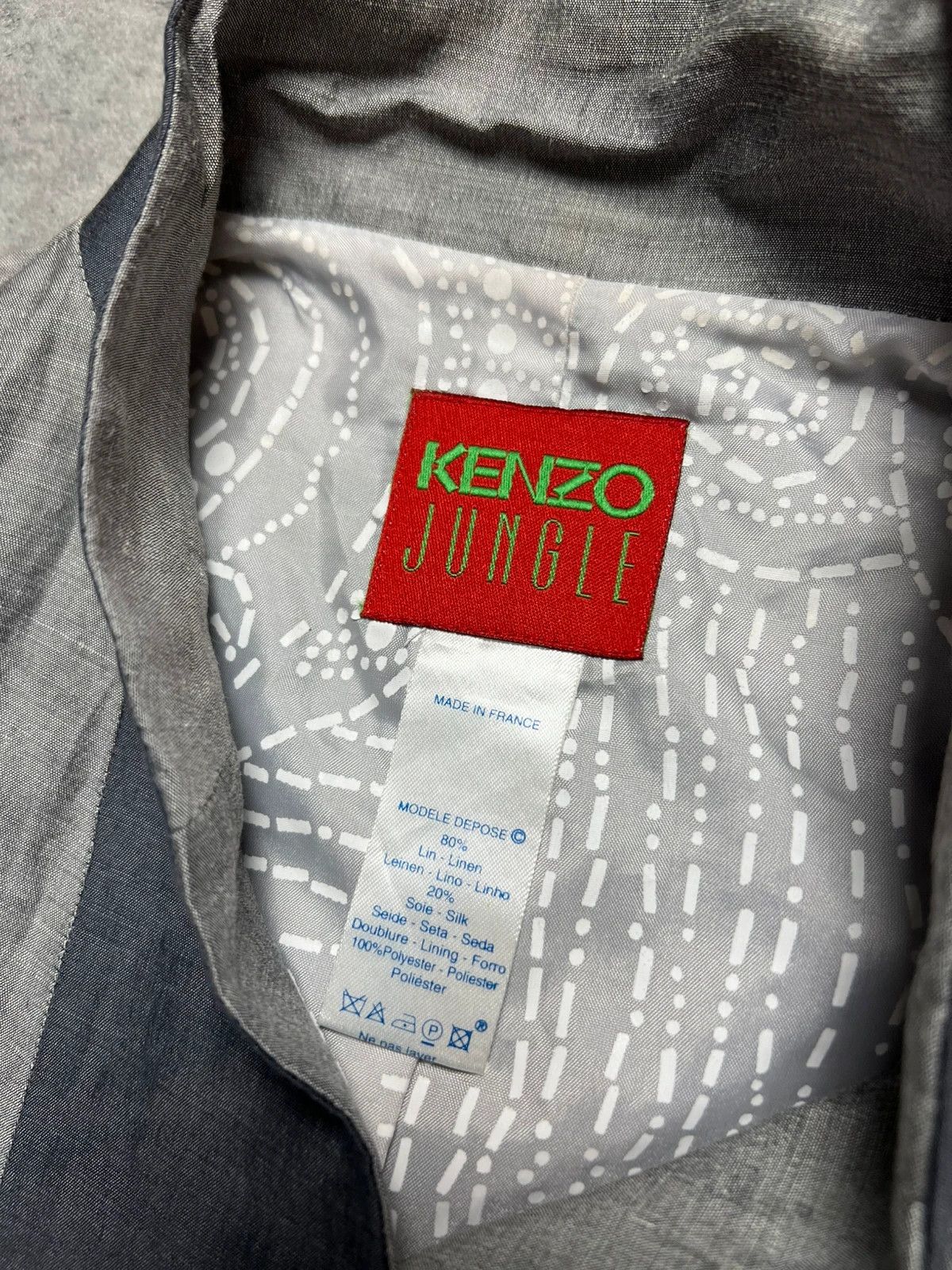 Kenzo Light Kenzo jungle linen and silk blazer Size M / US 6-8 / IT 42-44 - 4 Thumbnail