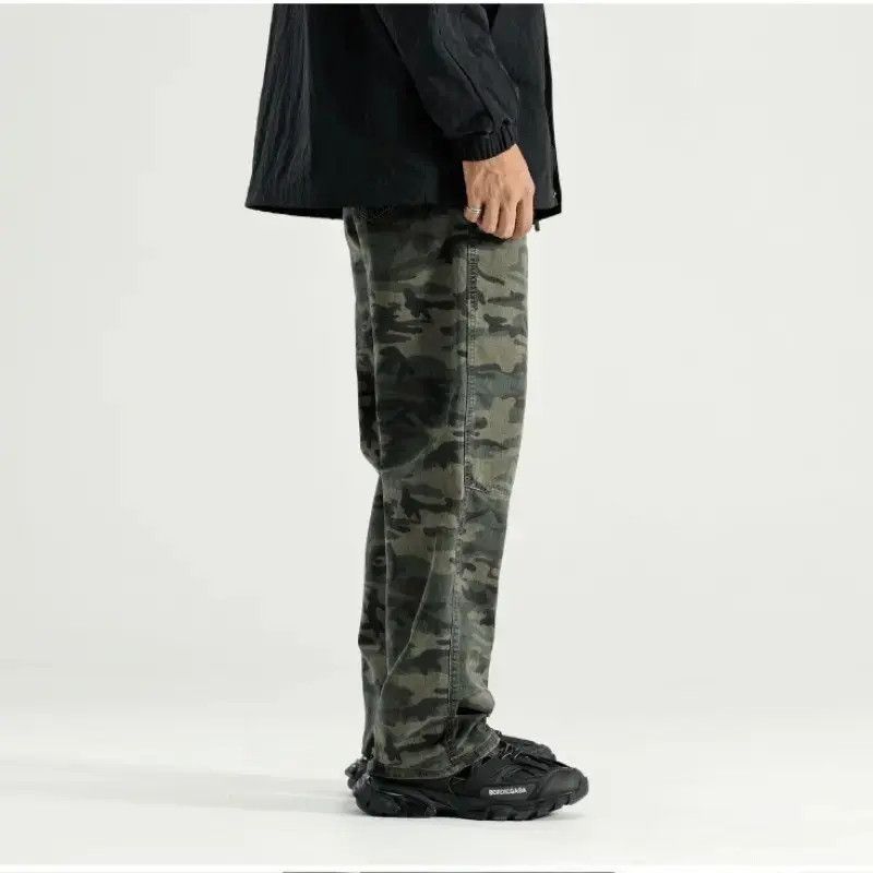 Japanese Brand Retro loose straight camouflage jeans Size US 32 / EU 48 - 3 Thumbnail