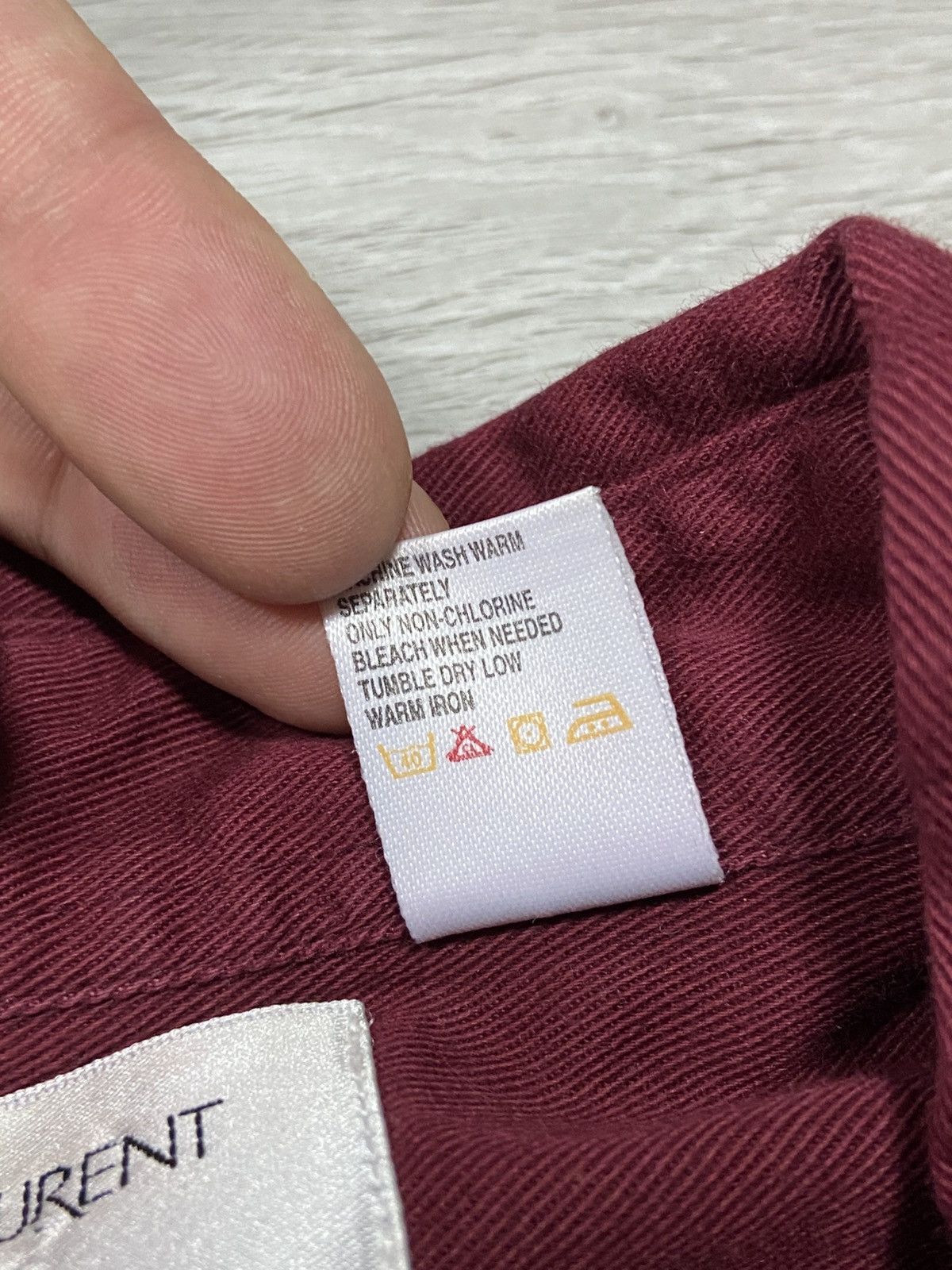 Yves Saint Laurent YSL Yves Saint Laurent overshot thick shirt buttons Size US XL / EU 56 / 4 - 5 Thumbnail