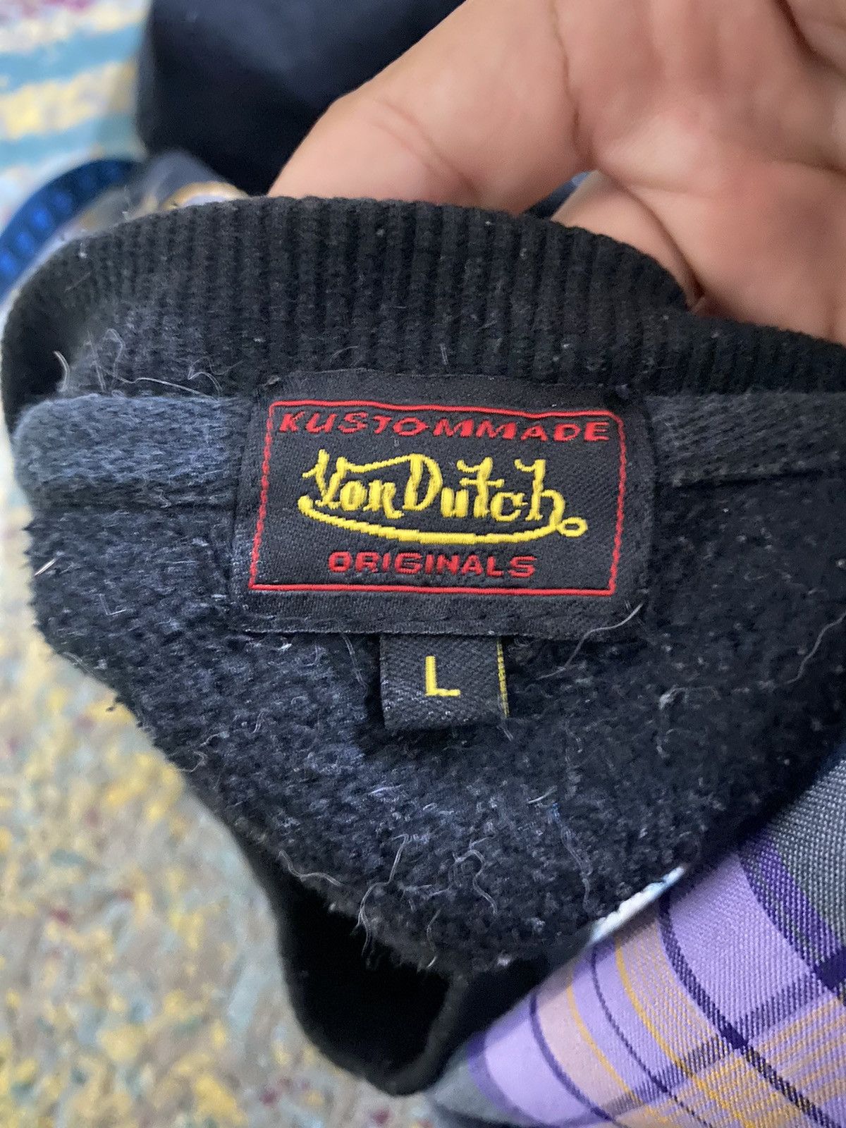 Vintage × Von Dutch Vintage Von Dutch Embroidery Logo Rare Design Sweatshirt Size US L / EU 52-54 / 3 - 5 Thumbnail