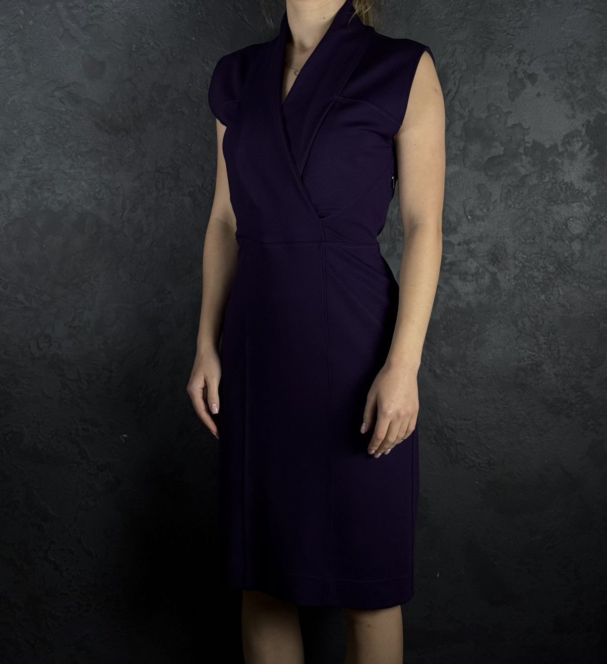 Gucci Vintage Women’s Purple Sleeveless Sheath Dress Size L