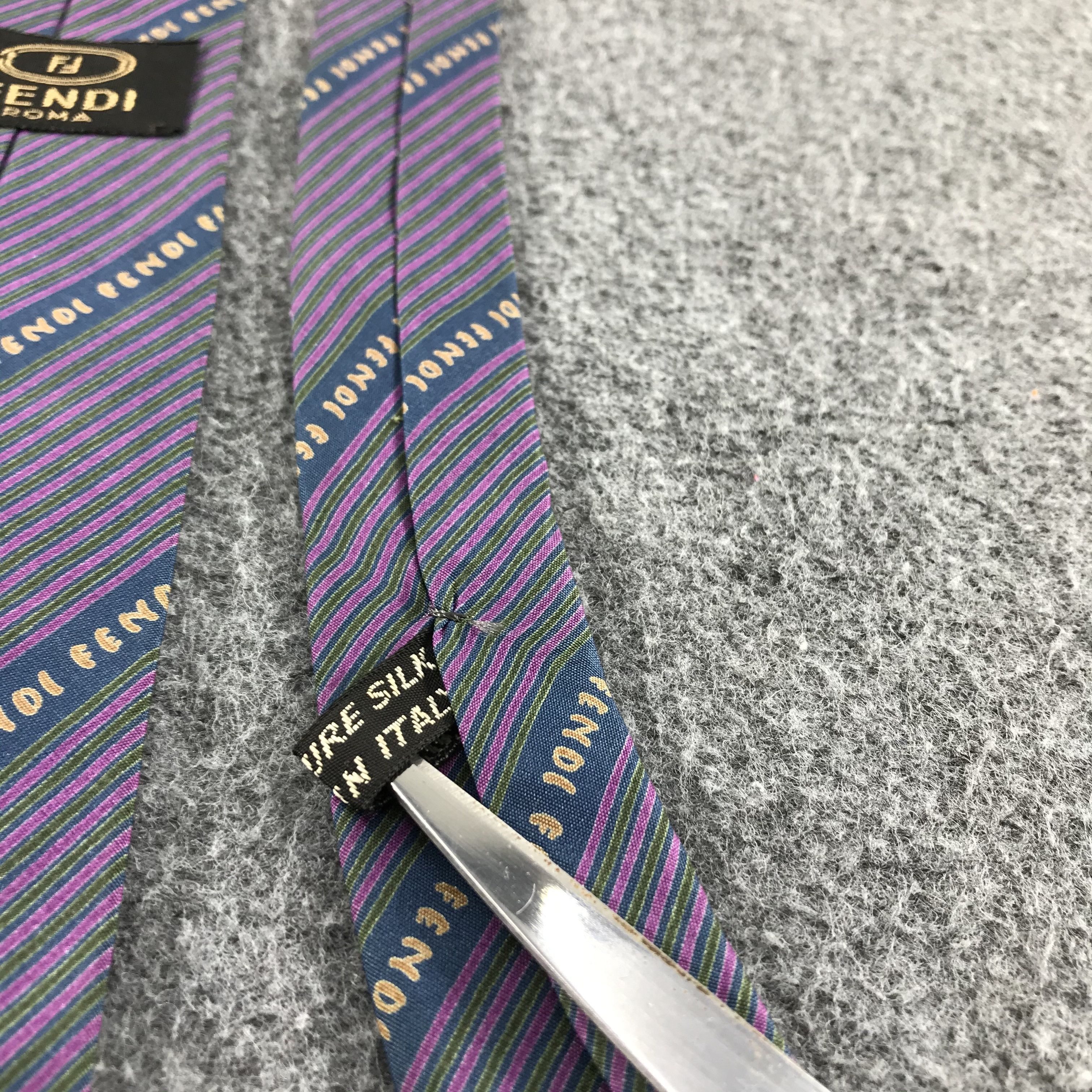 Fendi Vintage Fendi Roma Silk Neck Ties T36 Size ONE SIZE - 5 Thumbnail