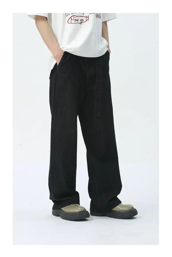 Japanese Brand Minami x Miho Black retro washed detachable belt jeans Size US 32 / EU 48 - 6 Thumbnail