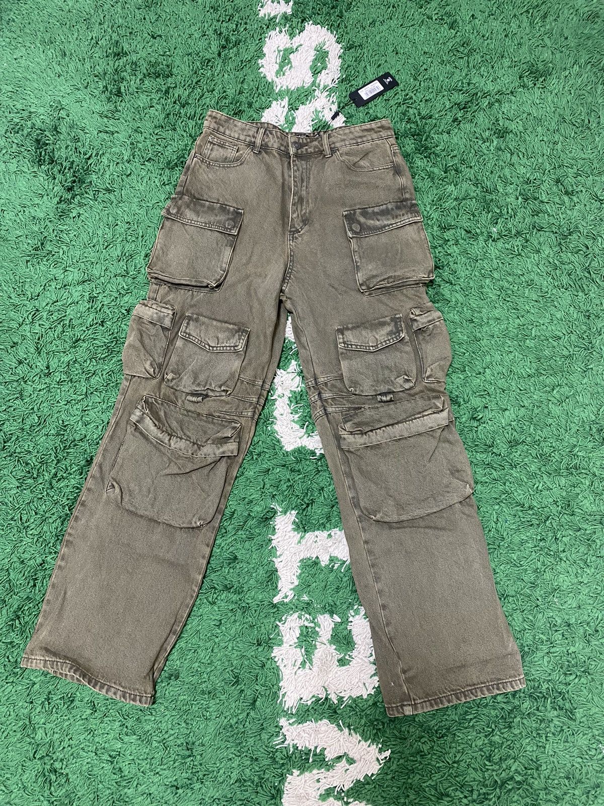 Jaded London Jaded London Khaki Voltage Cargos | Grailed