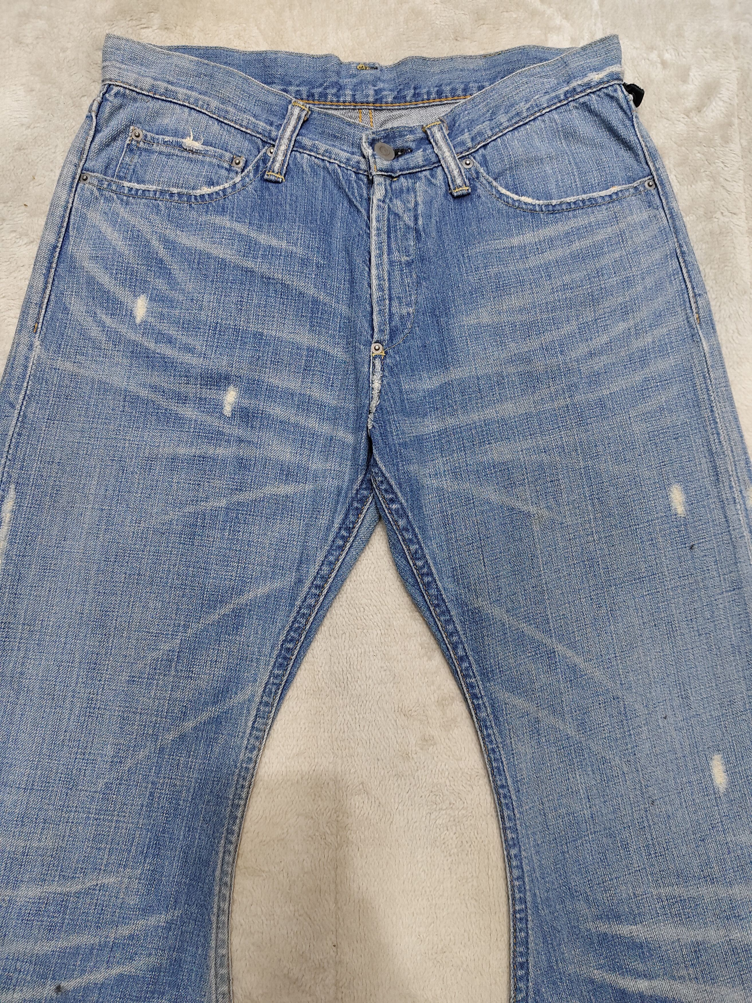 WJK 🇯🇵 Heavy Whisker Faded Raw Vintage Straight Jeans