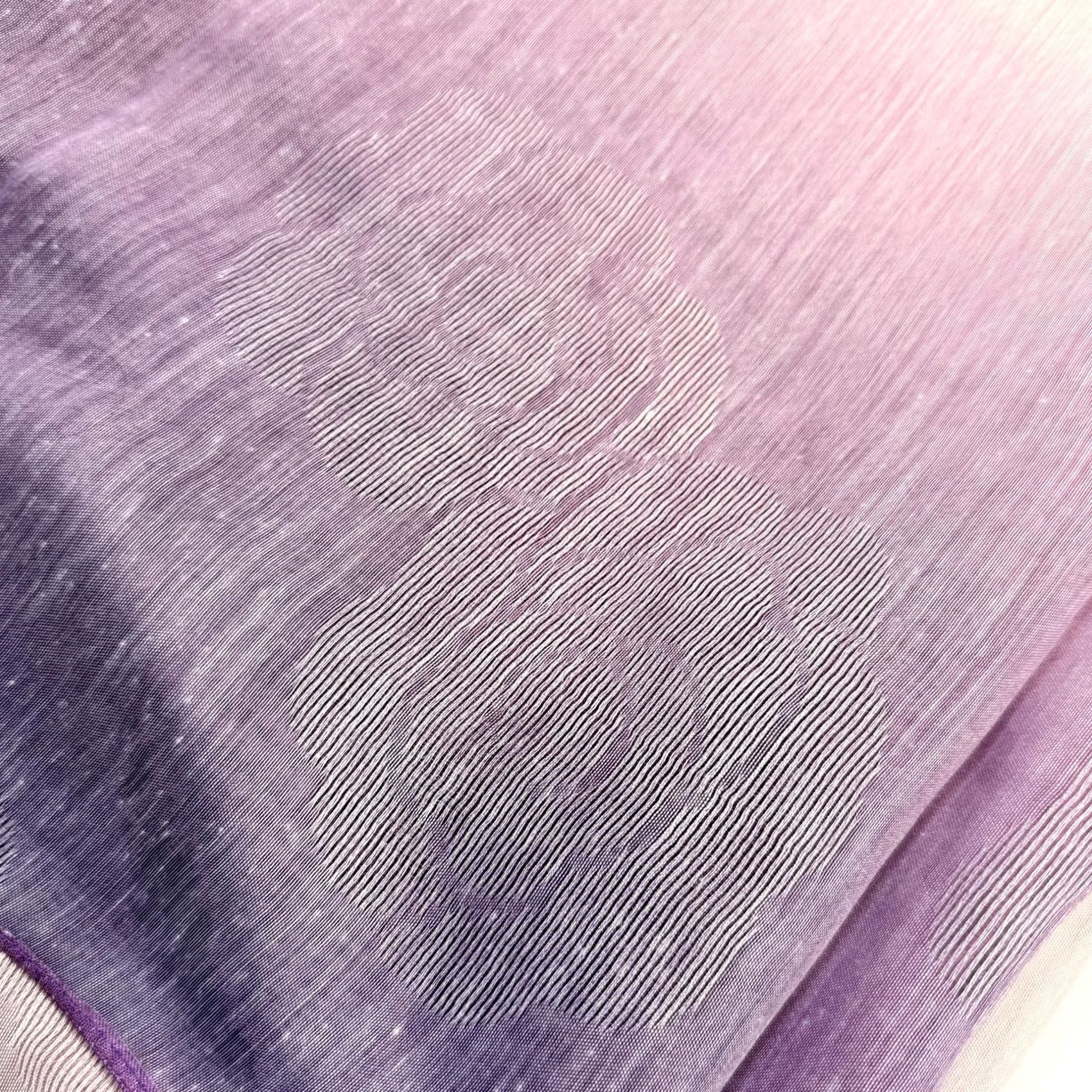 Vintage Pretty Persuasions Scarf Womens Purple Floral Rose Chiffon Rectangle Wrap Ombre Size ONE SIZE - 8 Thumbnail