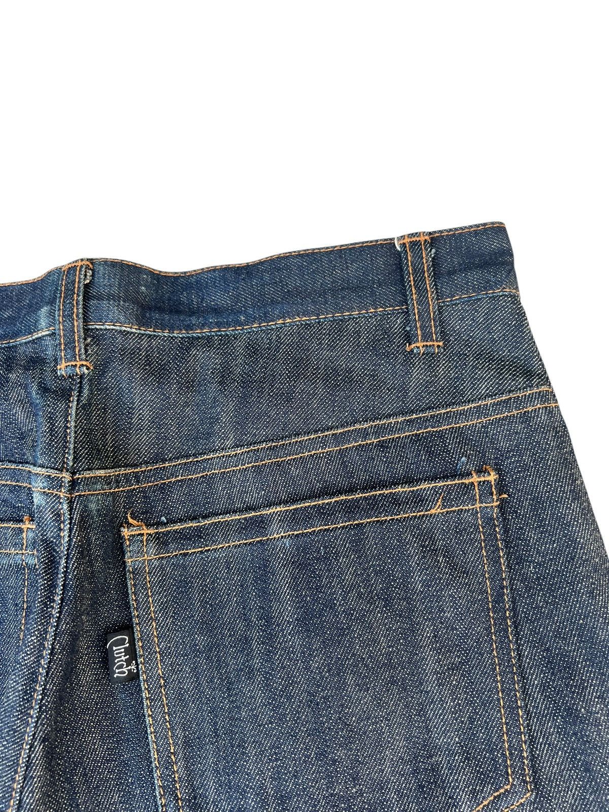 Vintage CLUTCH Japan Folded Leg Redline Selvedge Denim Size US 30 / EU 46 - 18 Thumbnail