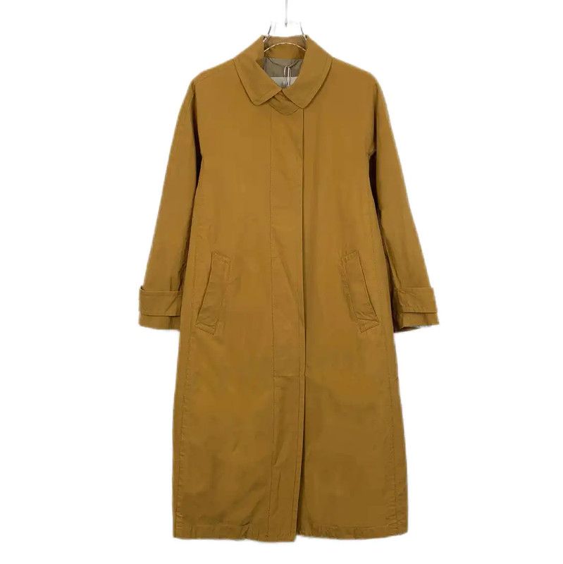 Max Mara MaxMara Brown Cotton Trench Coat 0089 Size S / US 4 / IT 40 - 1 Thumbnail