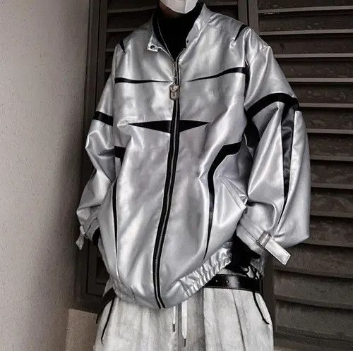 Other Higuchi x Junna STAR Metallic Silver Sporty Jacket Size US M / EU 48-50 / 2 - 5 Thumbnail