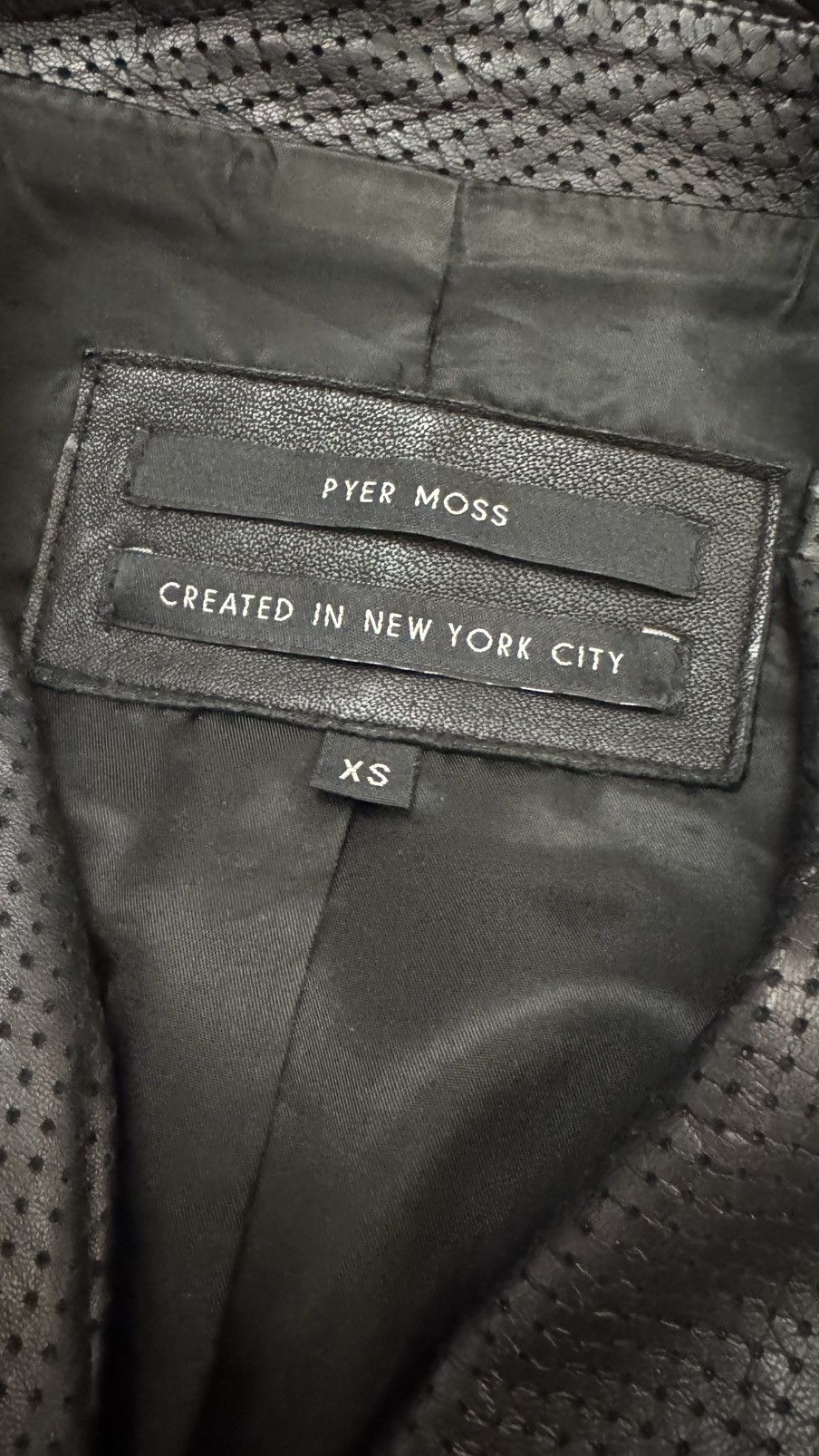 Pyer Moss Pyer Moss Killer Leather Jacket Size US XS / EU 42 / 0 - 8 Thumbnail
