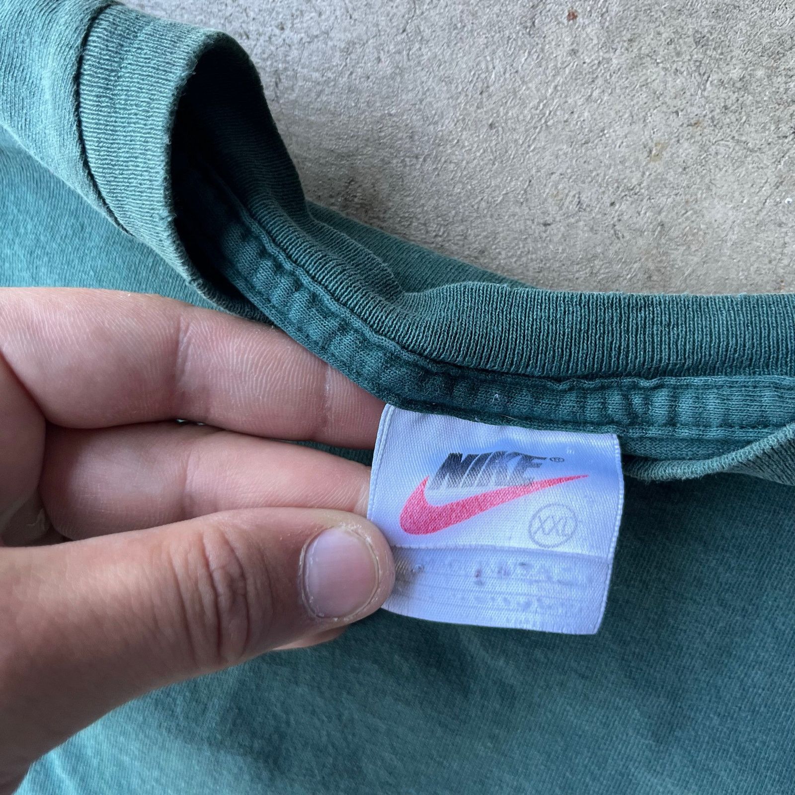 Vintage VINTAGE 90S NIKE GREEN SHIRT SWOOSH MINI CHECK 2XL USA Size US XXL / EU 58 / 5 - 4 Thumbnail