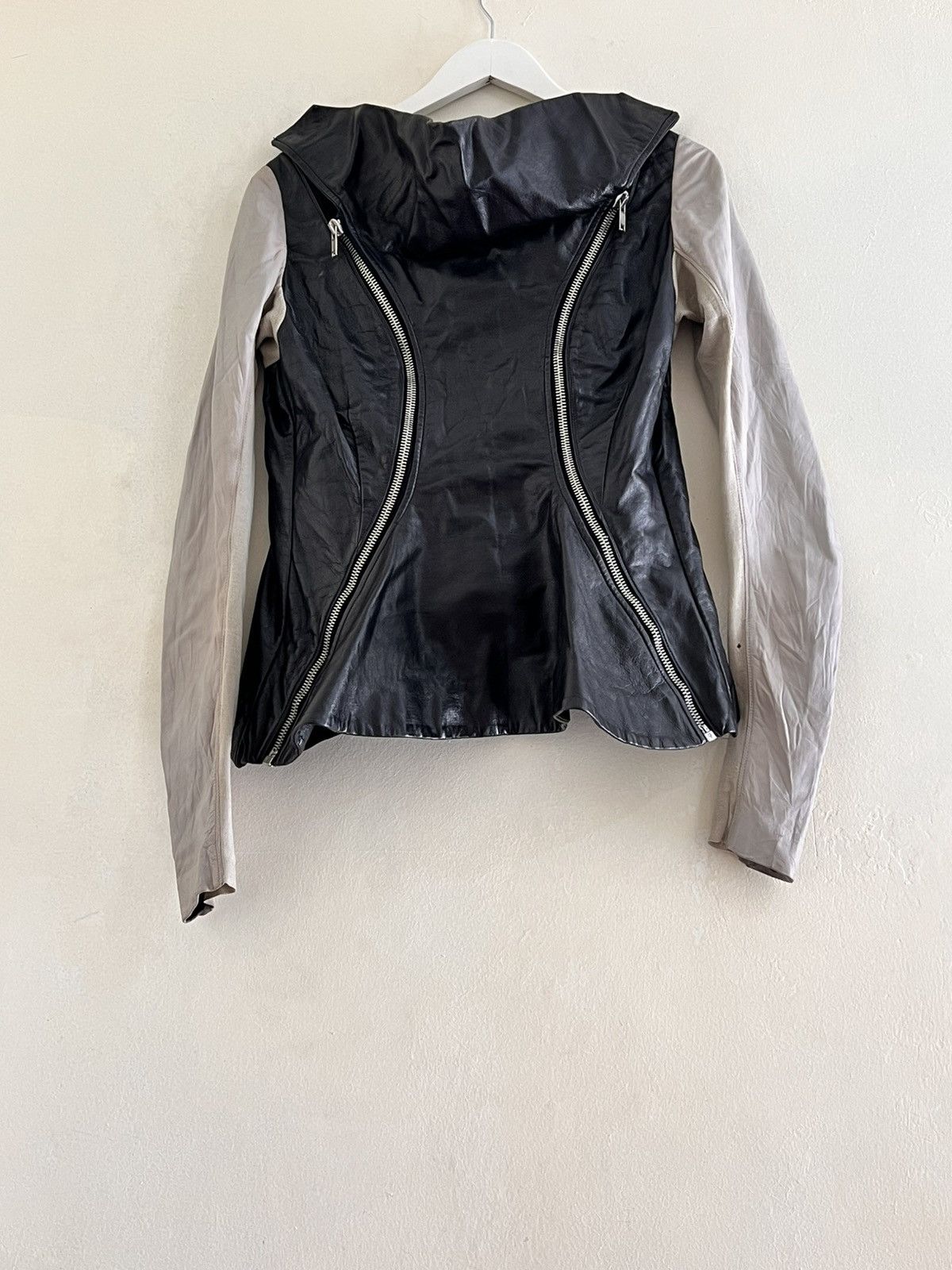 Rick Owens Vinted Leather Jacket Size L / US 10 / IT 46 - 2 Thumbnail