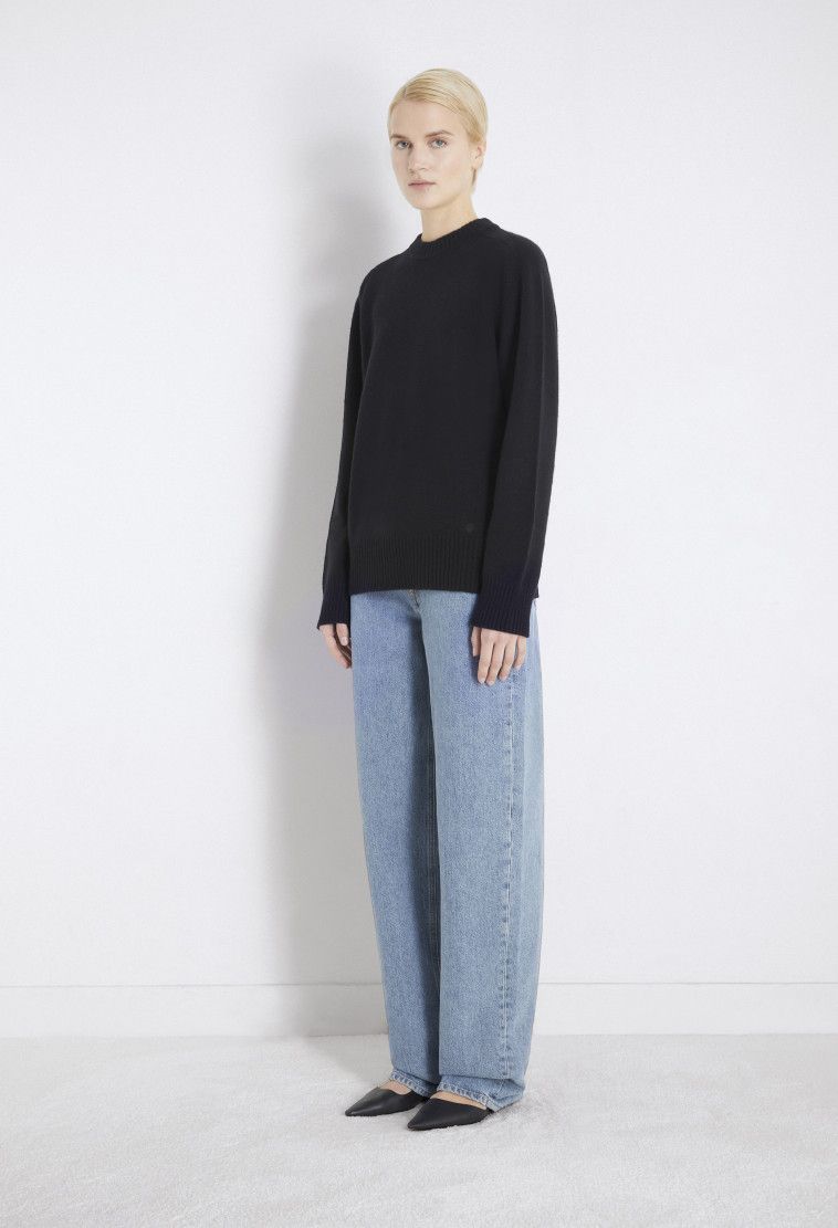 Loulou de Saison o1s22i1n1024 Baltra Cashmere Sweater in Black Size M / US 6-8 / IT 42-44 - 3 Thumbnail