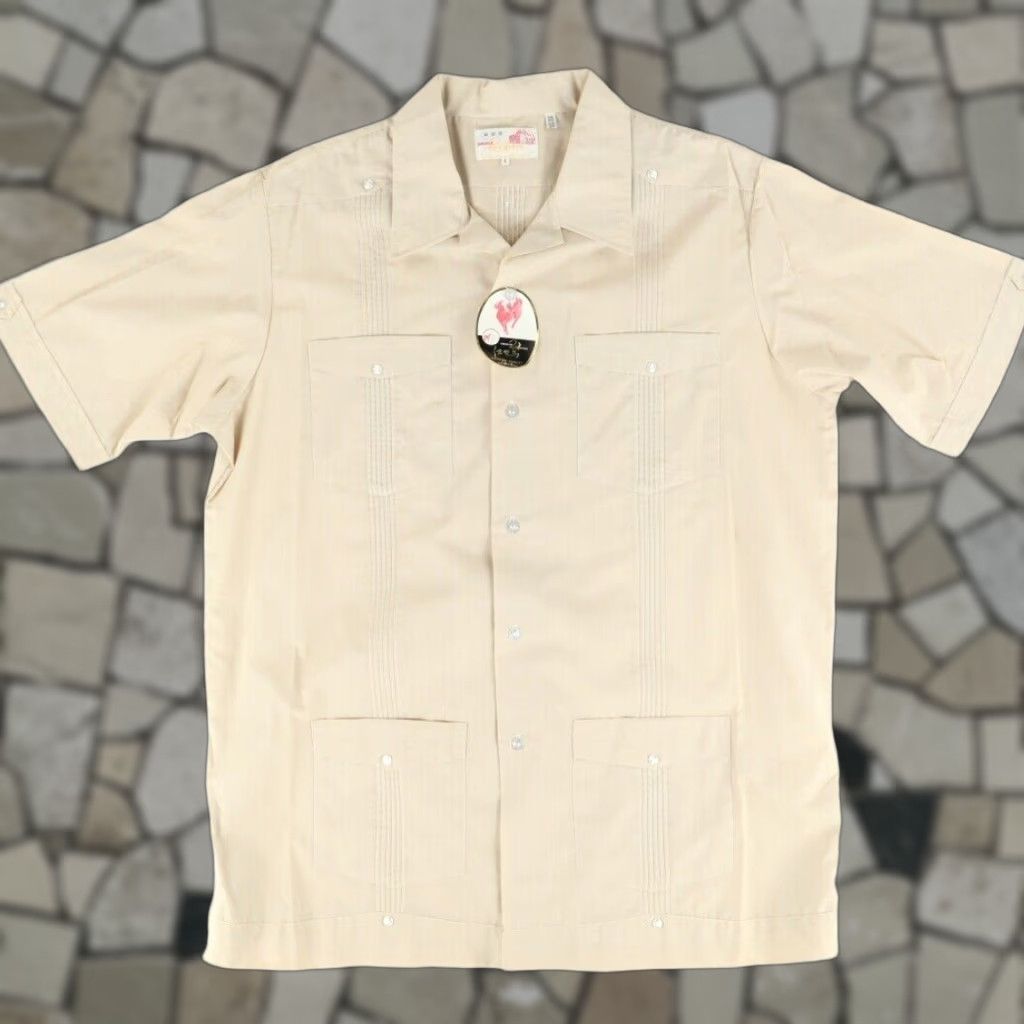 Vintage VINTAGE Red Horse Shirt 4-Pocket Button Down Cotton Blend Solid Beige Men L Size US L / EU 52-54 / 3 - 1 Thumbnail