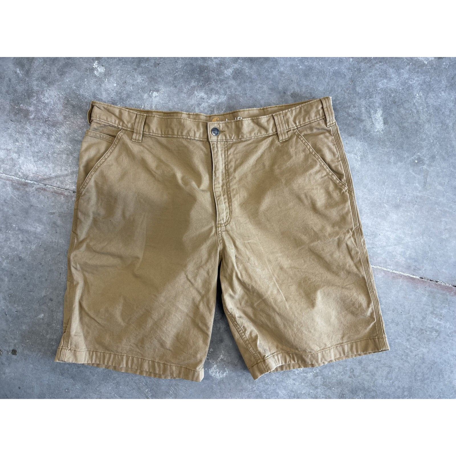 Carhartt VTG 90S Y2K RARE CARHARTT CARPENTER UTILITY SHORTS SZ 42 BRO Size US 42 / EU 58 - 4 Thumbnail