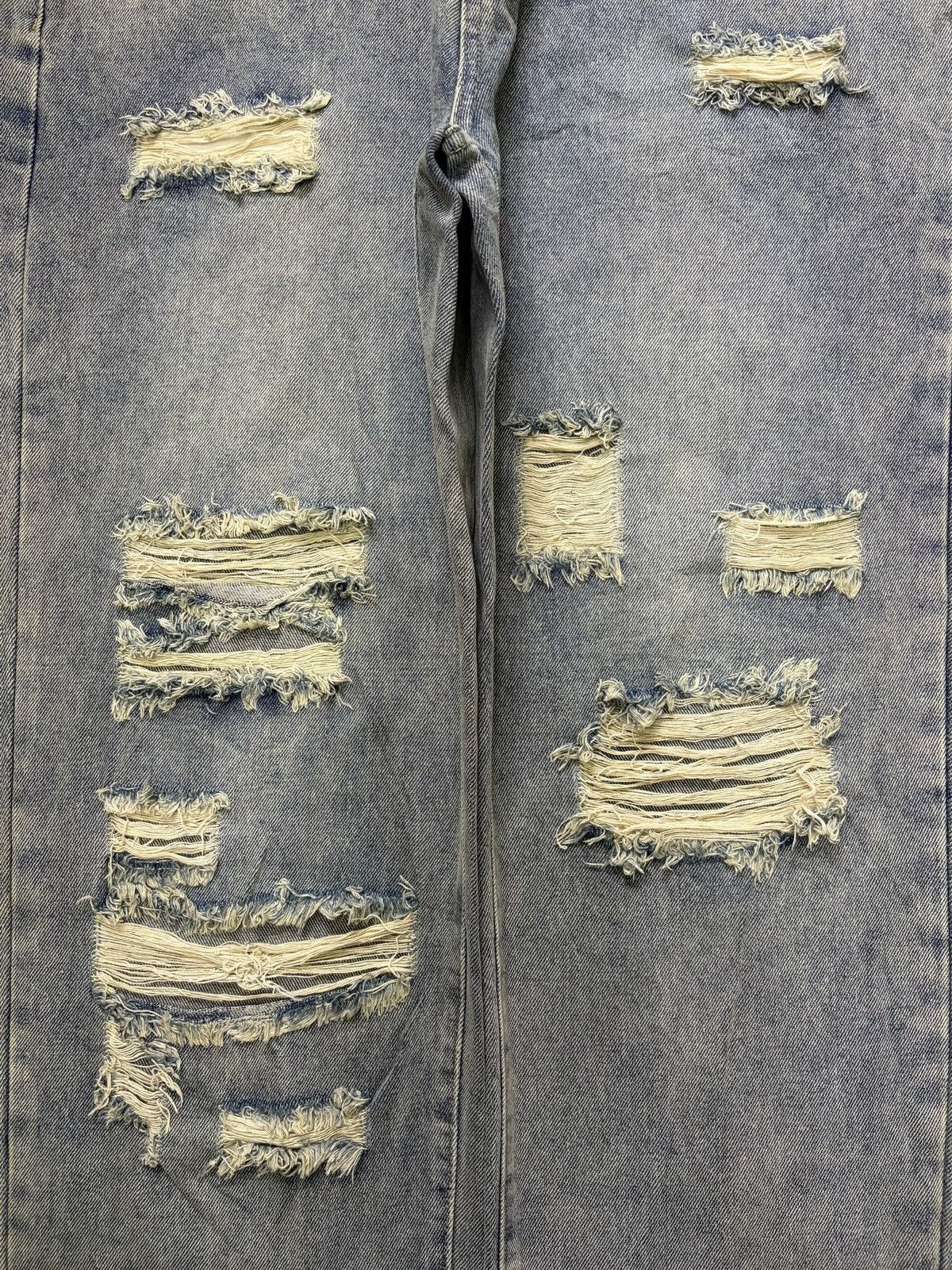 Japanese Brand Vintage Japanese Brand Distressed Baggy Jeans Size 37" - 3 Thumbnail
